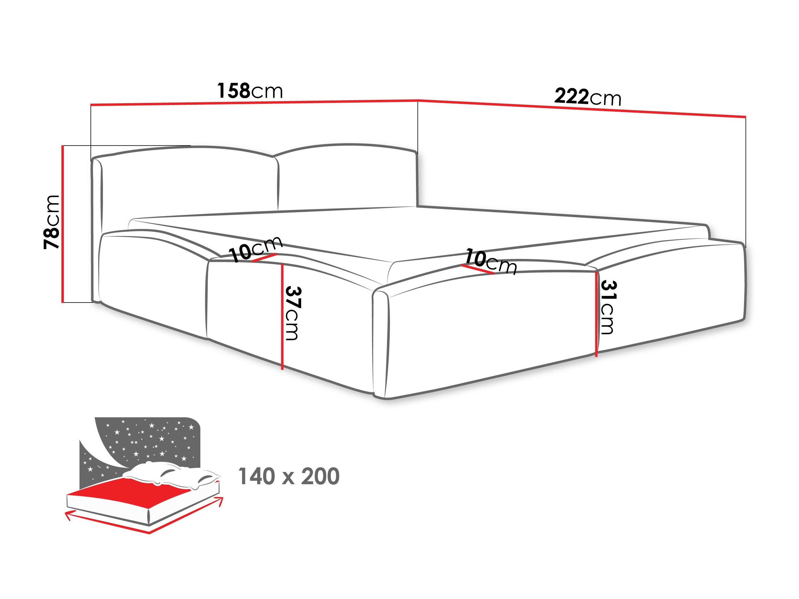 Gulta TrendyNest Titis (Lumo 65)