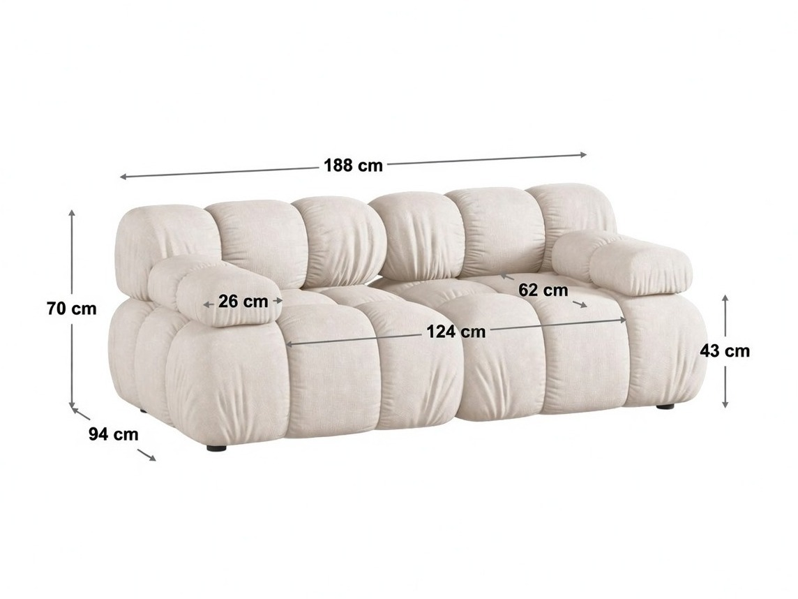 Moduļu dīvāns Caltenu 100 (Bluvel 48)