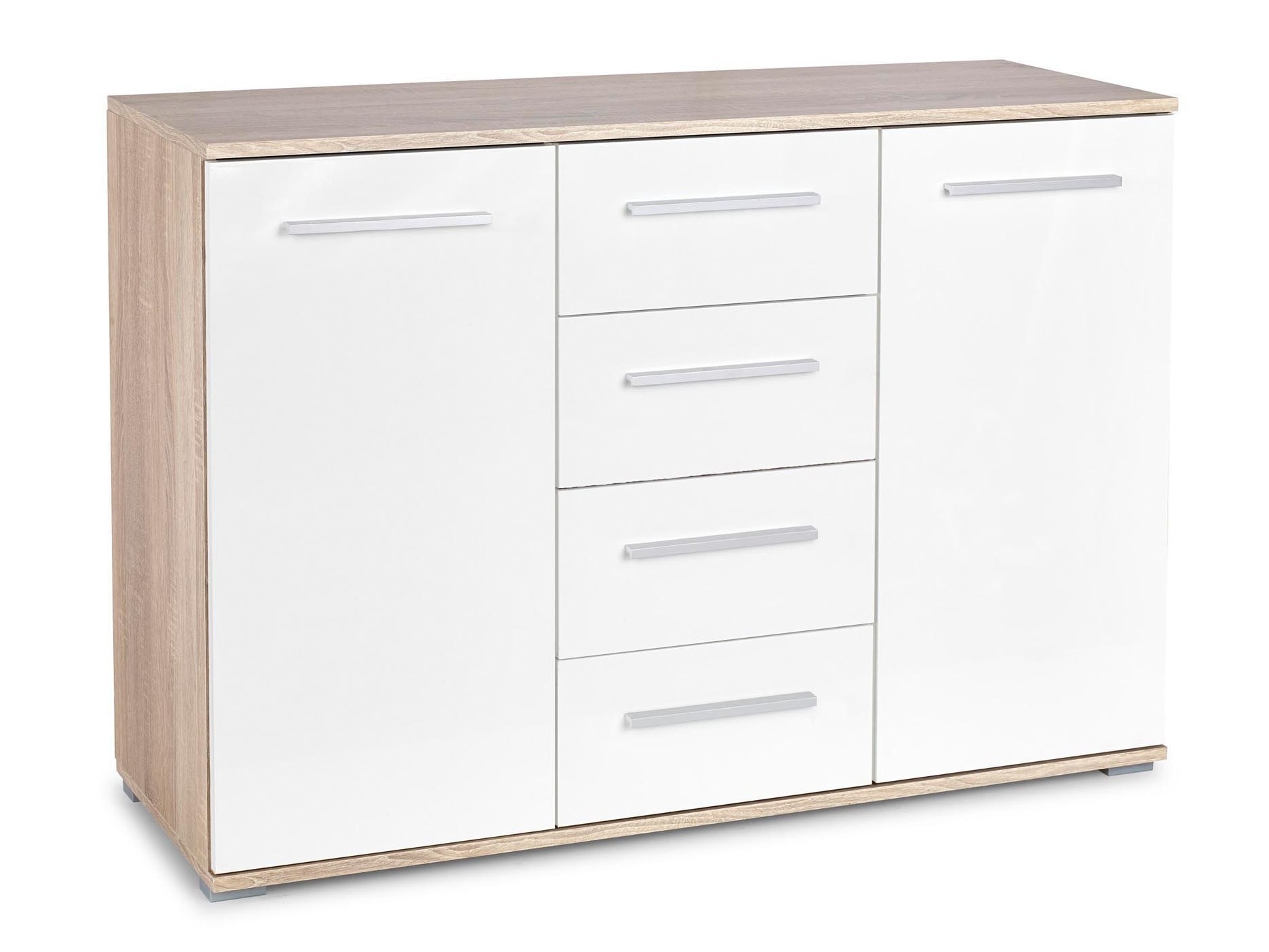 Kumode Cirveso 103 (Sonomas ozols + Glancēts balts)