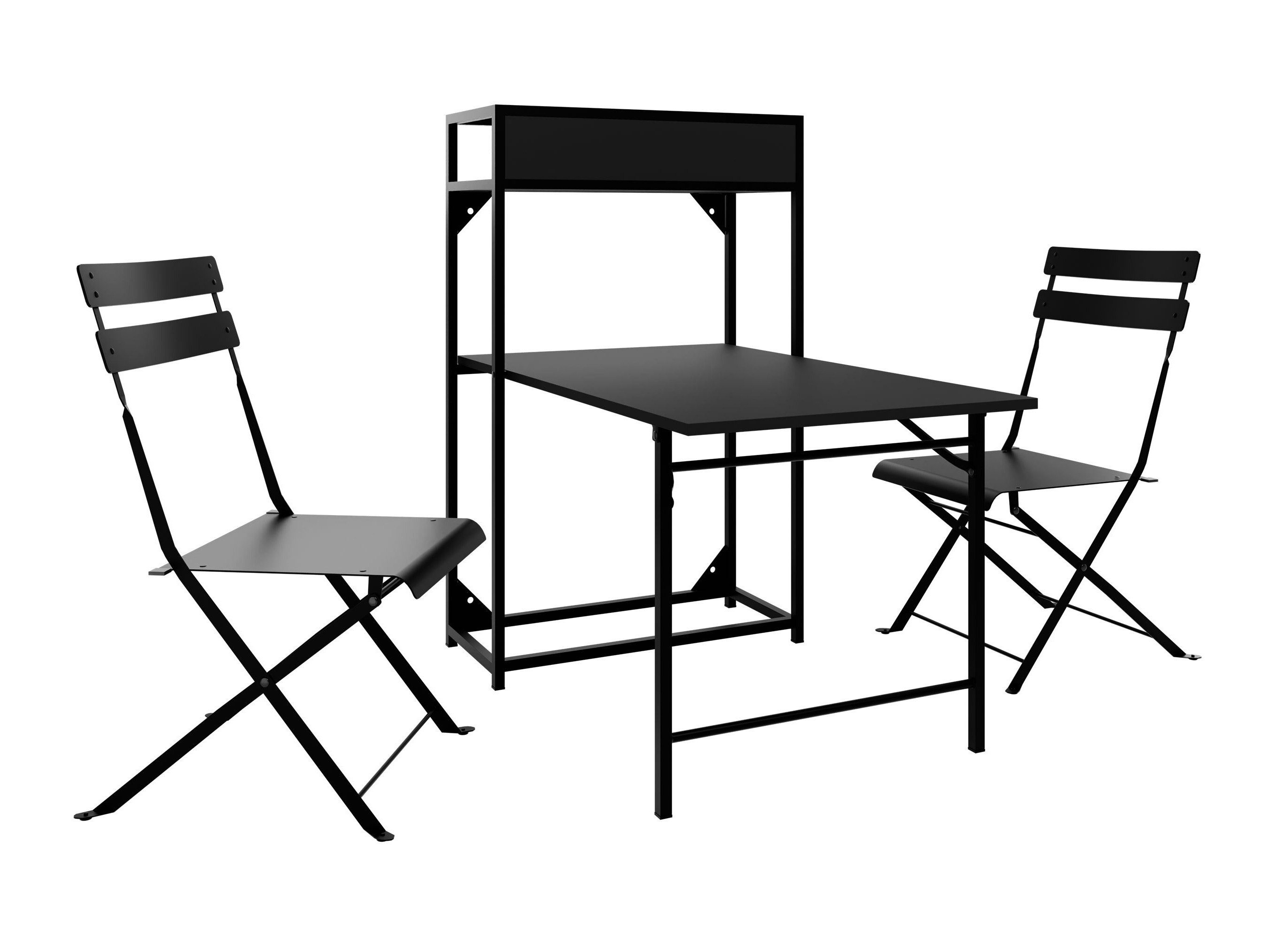 Balkona komplekts Lenitus (Melns)