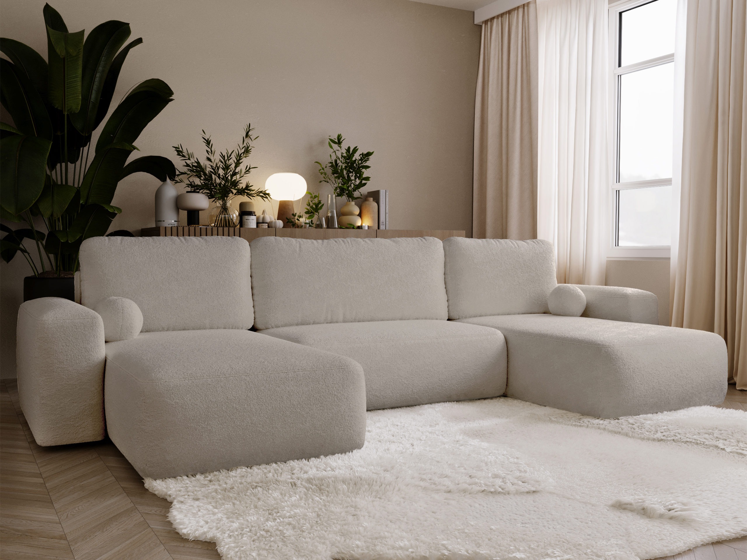 Stūra dīvāns TrendyNest Piscor (Coral 50)