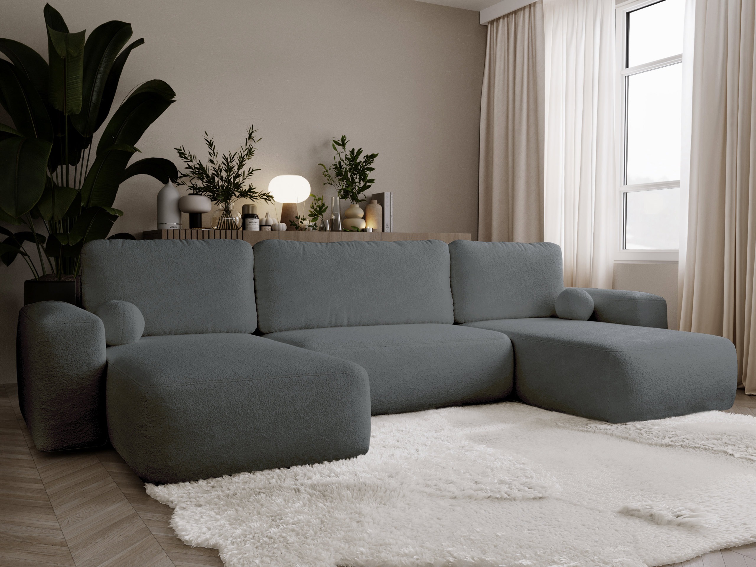Stūra dīvāns TrendyNest Piscor (Coral 80)