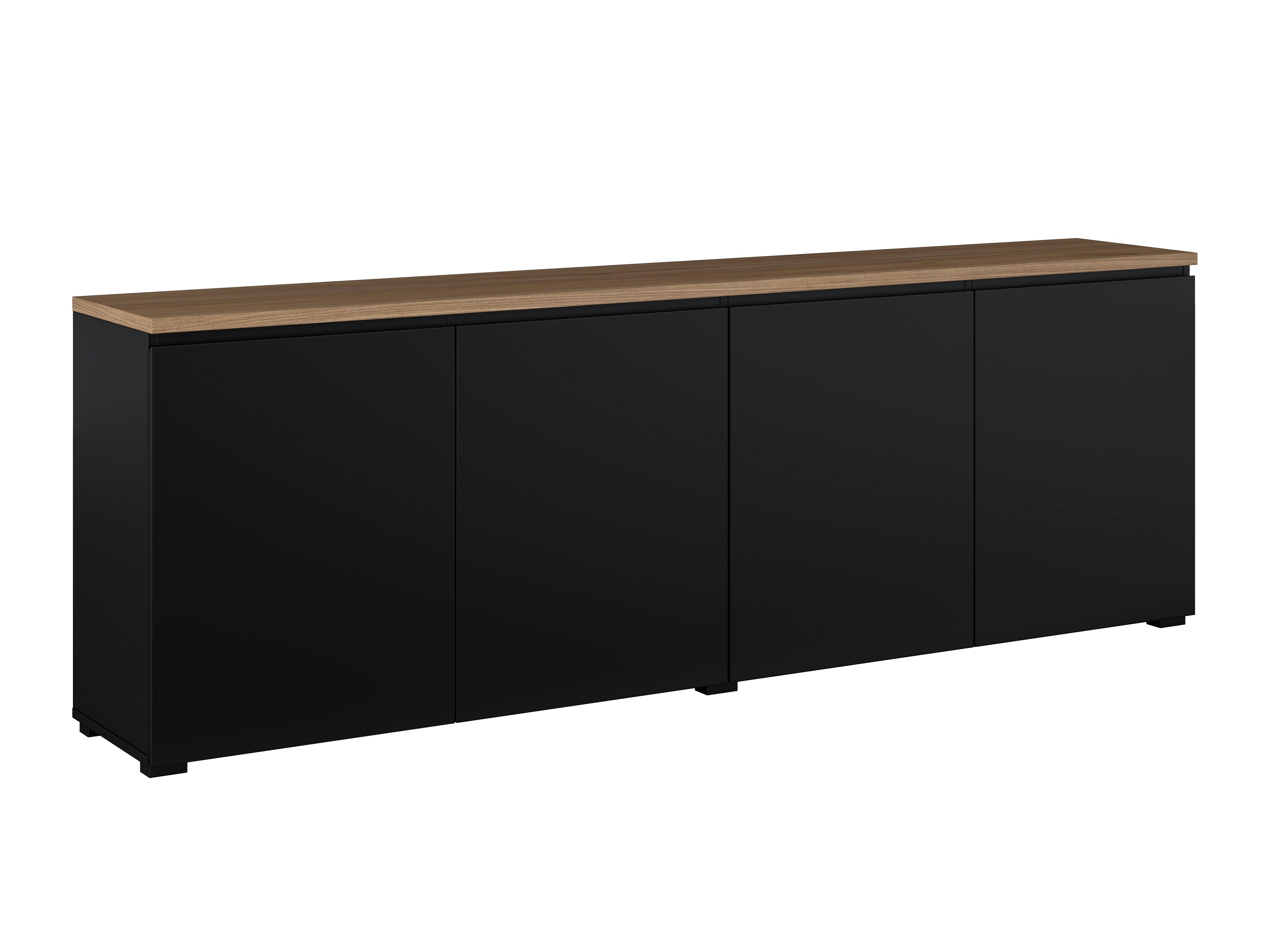 Skapis Baletu 105 (Melns + Ozols)