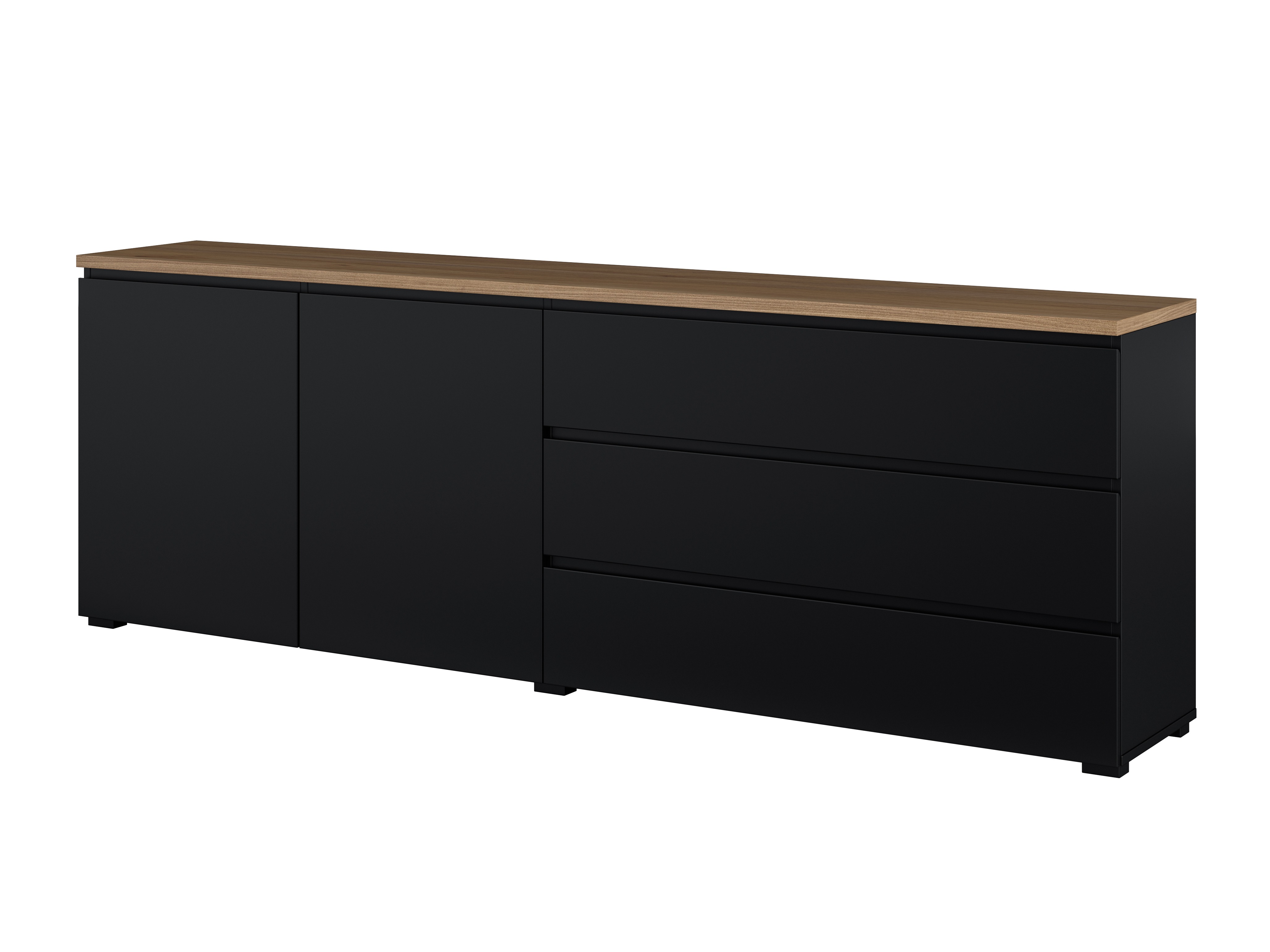 Kumode Baletu 107 (Melns + Ozols)