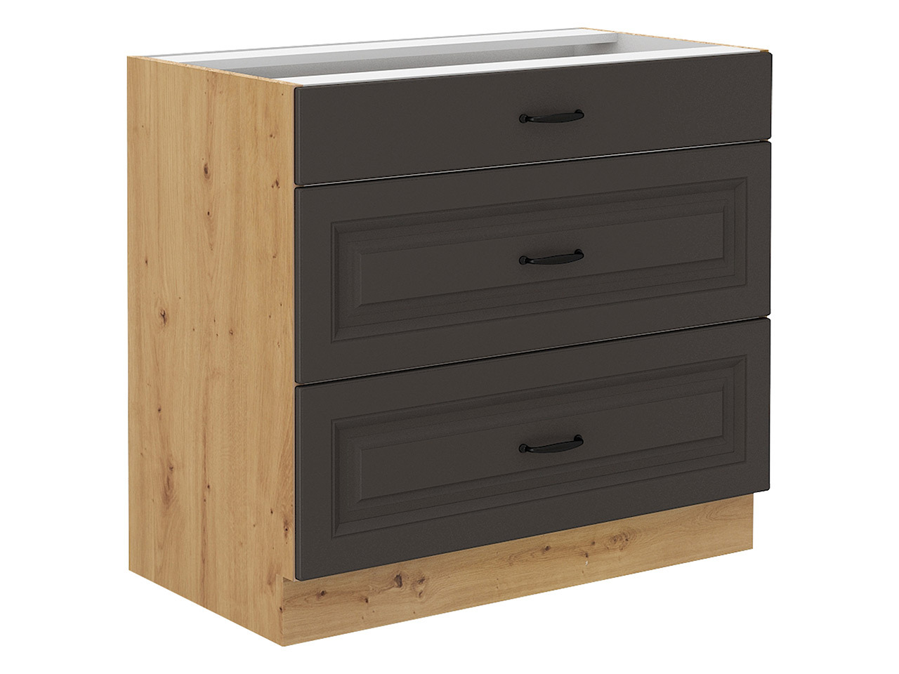 Moduļu skapis ar atvilktnēm Retro Grey 120