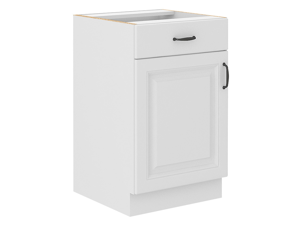 Moduļu skapis ar atvilktni un durvīm Retro White 105