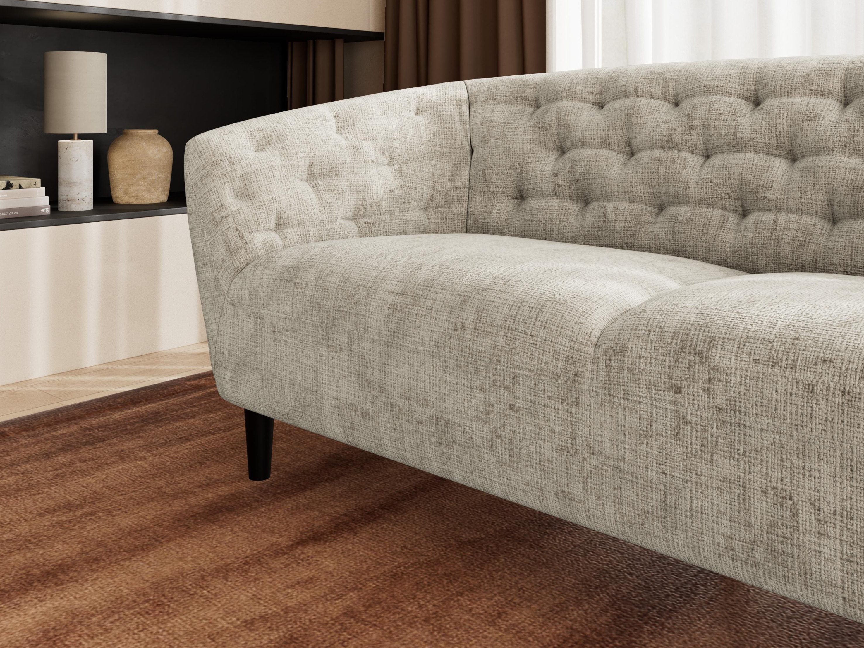 Chesterfield dīvāns Norsica 232 (Bēšs)