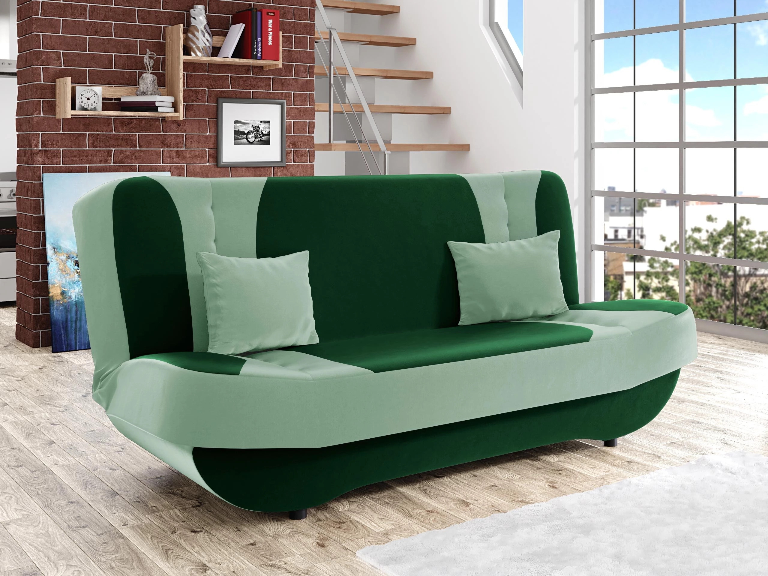Dīvāns gulta Comfivo Cervus (Magic Velvet 2225 + Magic Velvet 2227)