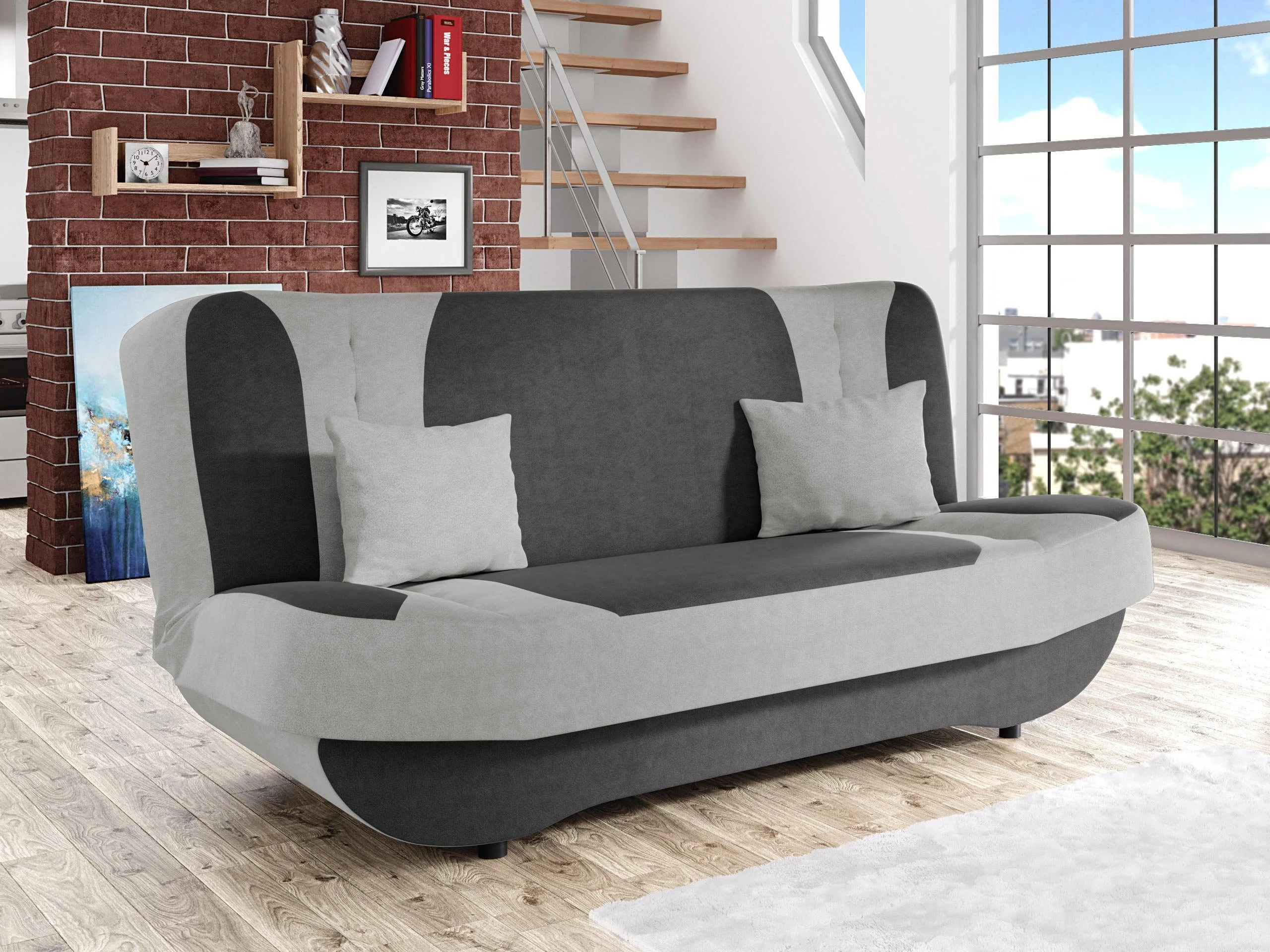 Dīvāns gulta Comfivo Cervus (Uttario Velvet 2971 + Uttario Velvet 2973)