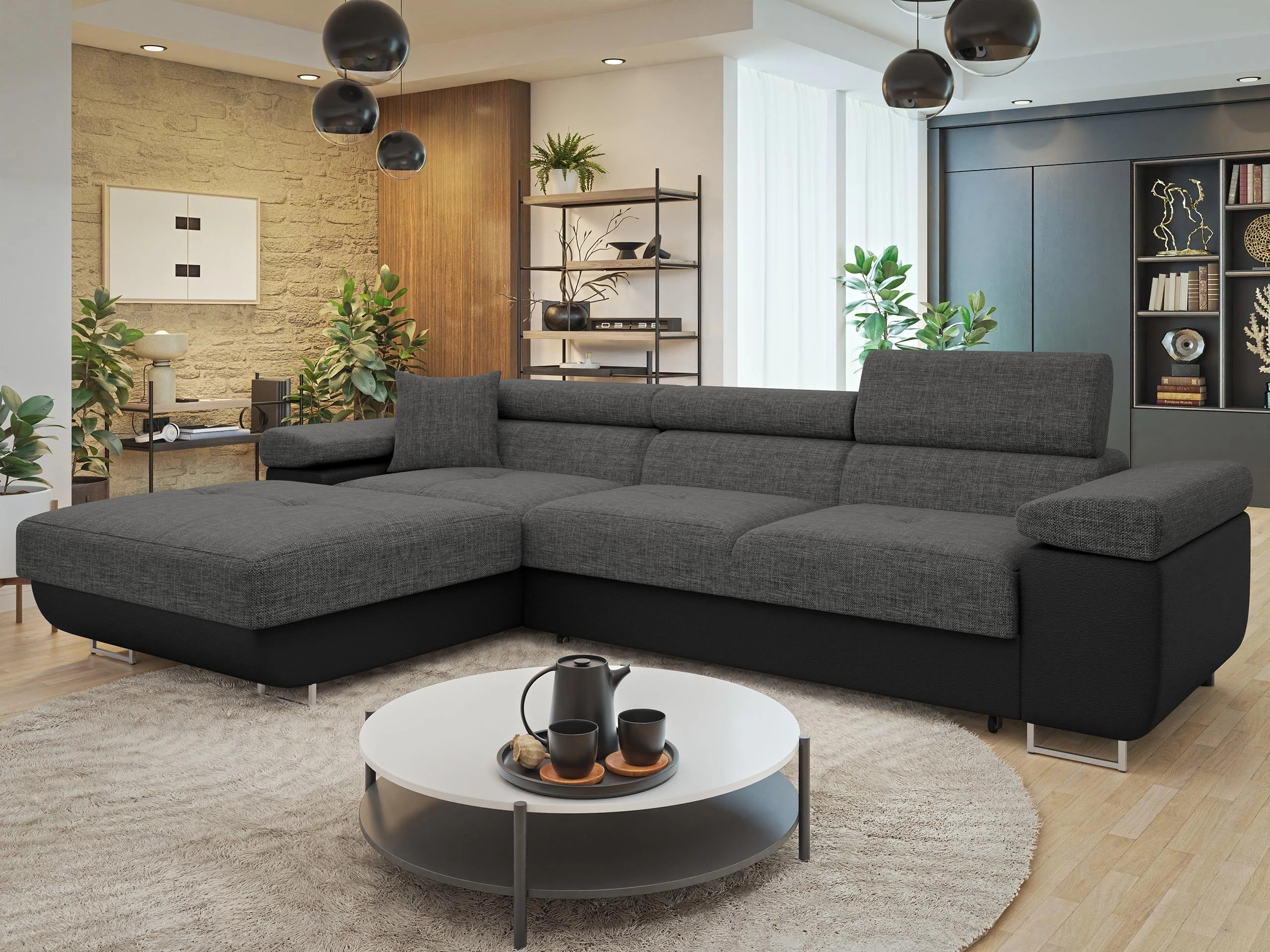 Stūra dīvāns Comfivo Vinetum II (Soft 011 + Lux 06)
