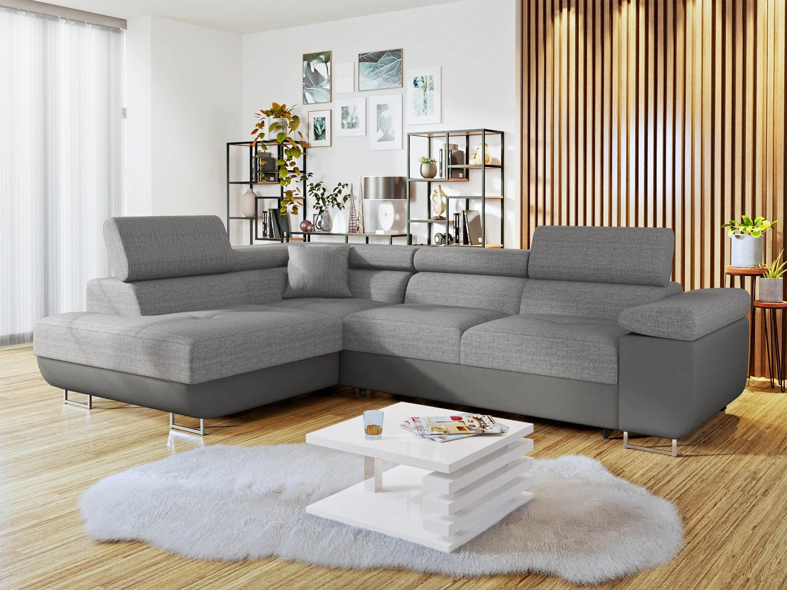 Stūra dīvāns Comfivo Vinetum (Soft 029 + Lux 05)