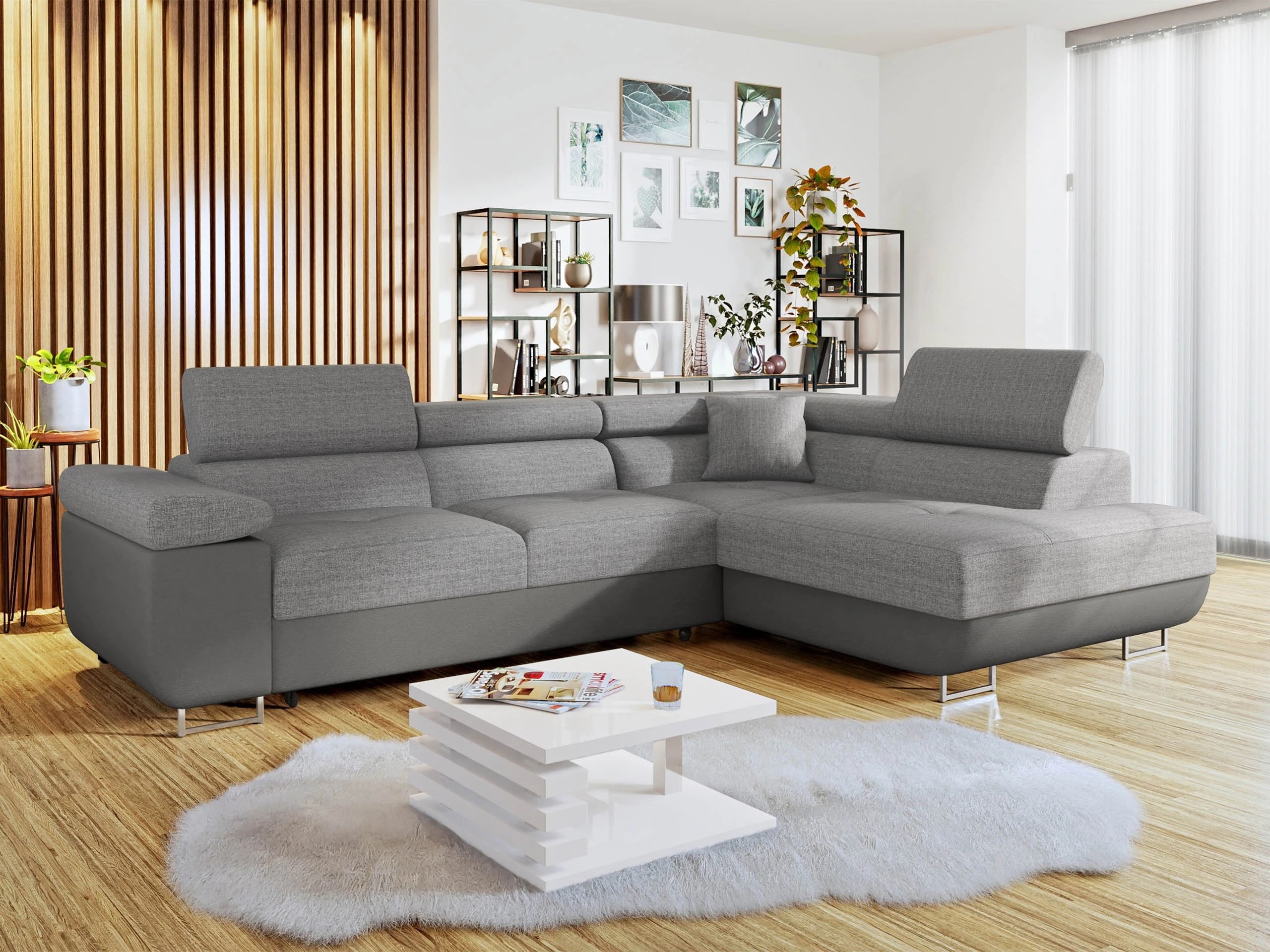 Stūra dīvāns Comfivo Vinetum (Soft 029 + Lux 05)