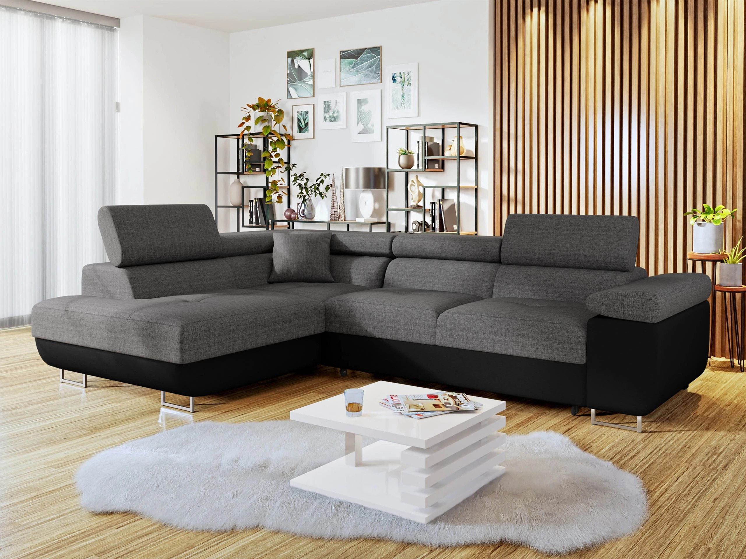 Stūra dīvāns Comfivo Vinetum (Soft 011 + Lux 06)