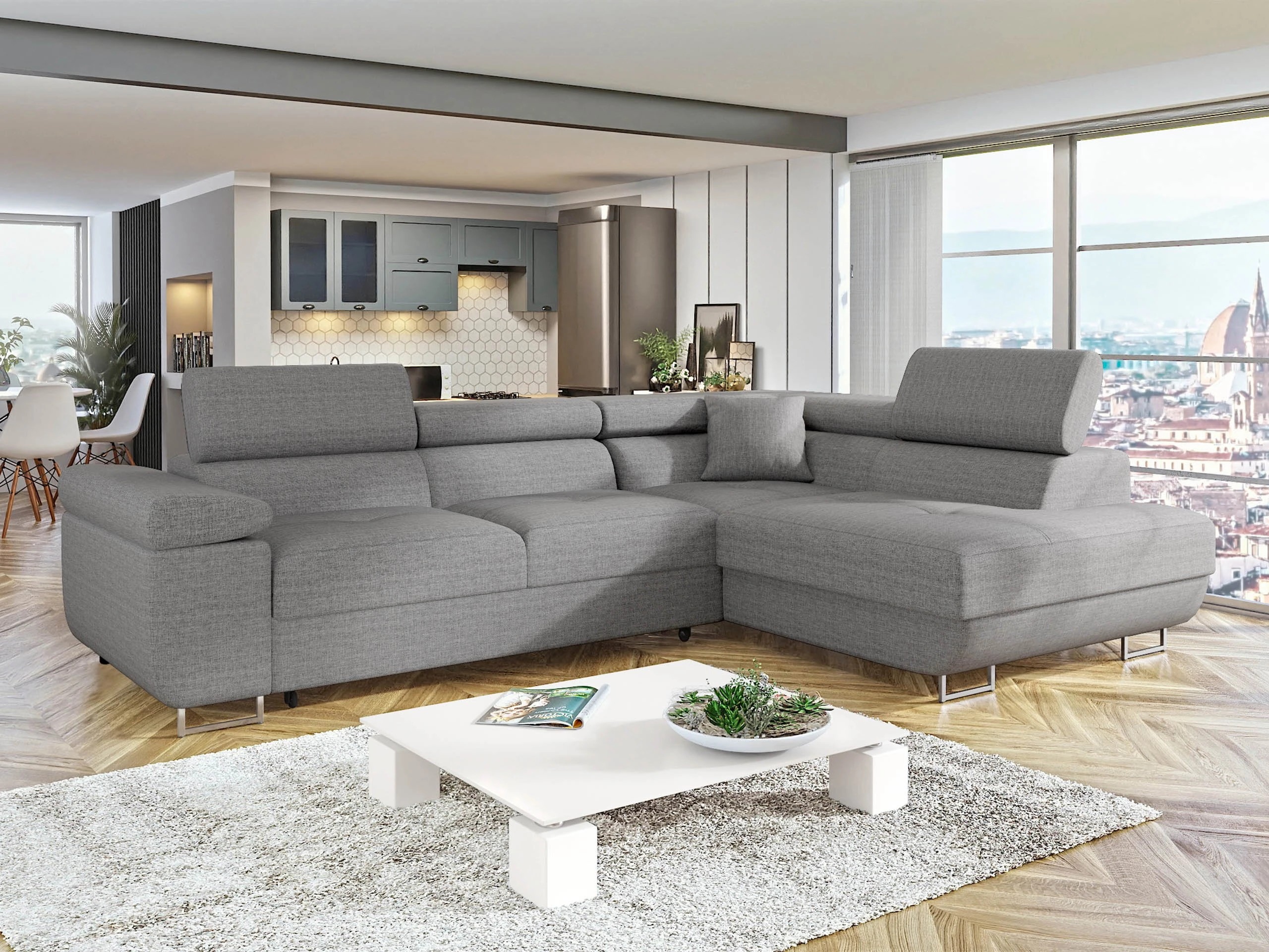 Stūra dīvāns Comfivo Vinetum (Lux 05)