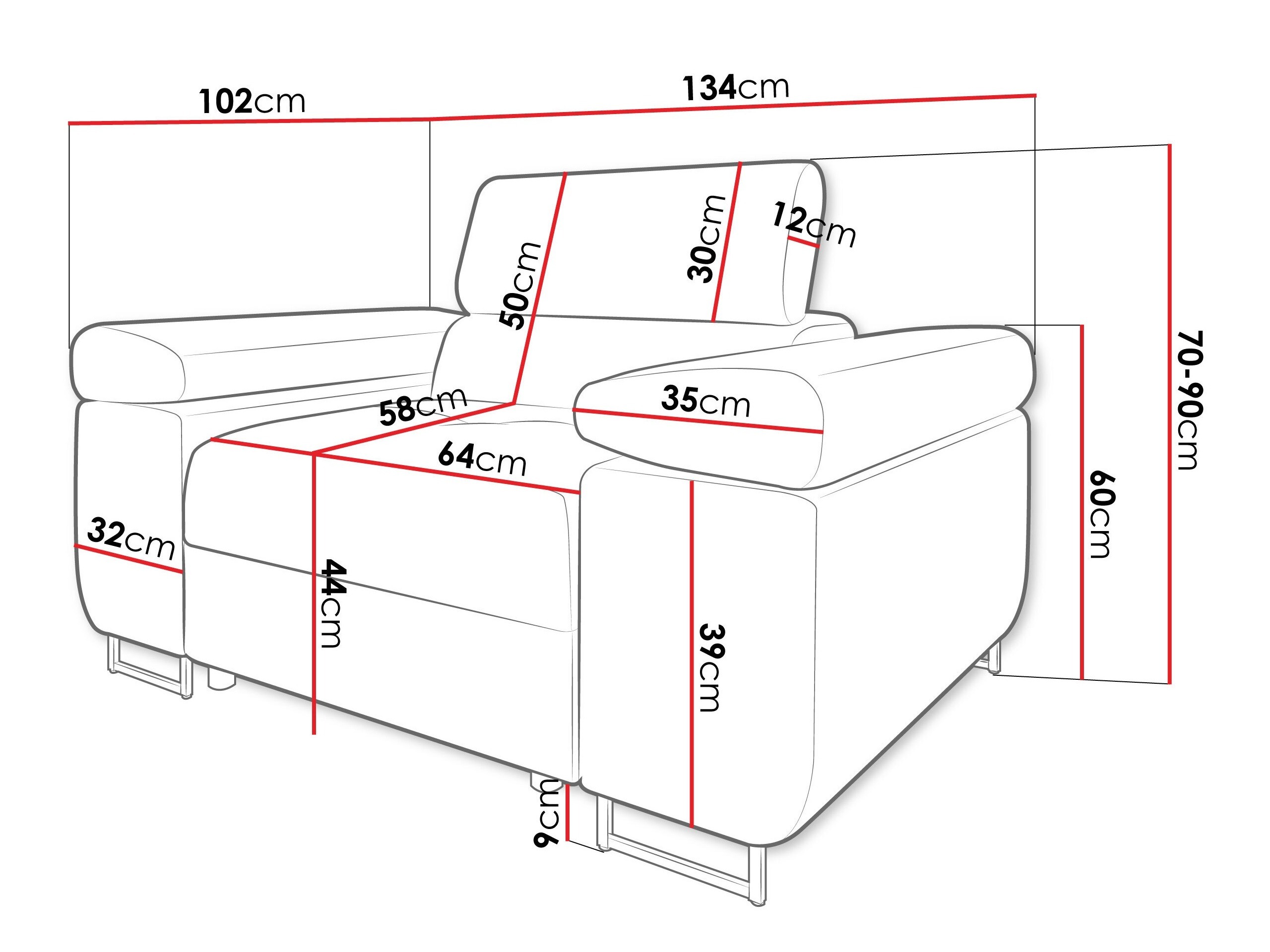 Atpūtas krēsls Comfivo Vinetum (Poso 05)
