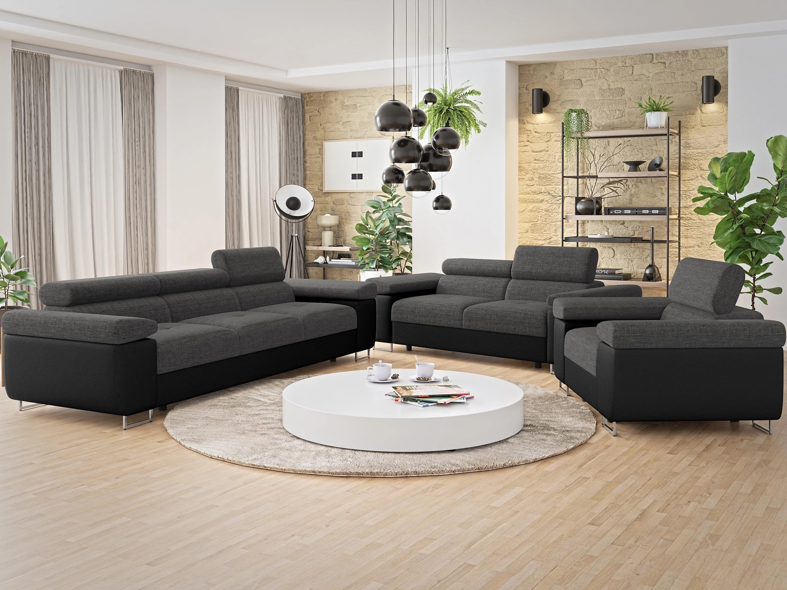 Mīksto mēbeļu komplekts Comfivo Vinetum (Soft 011 + Lux 06)