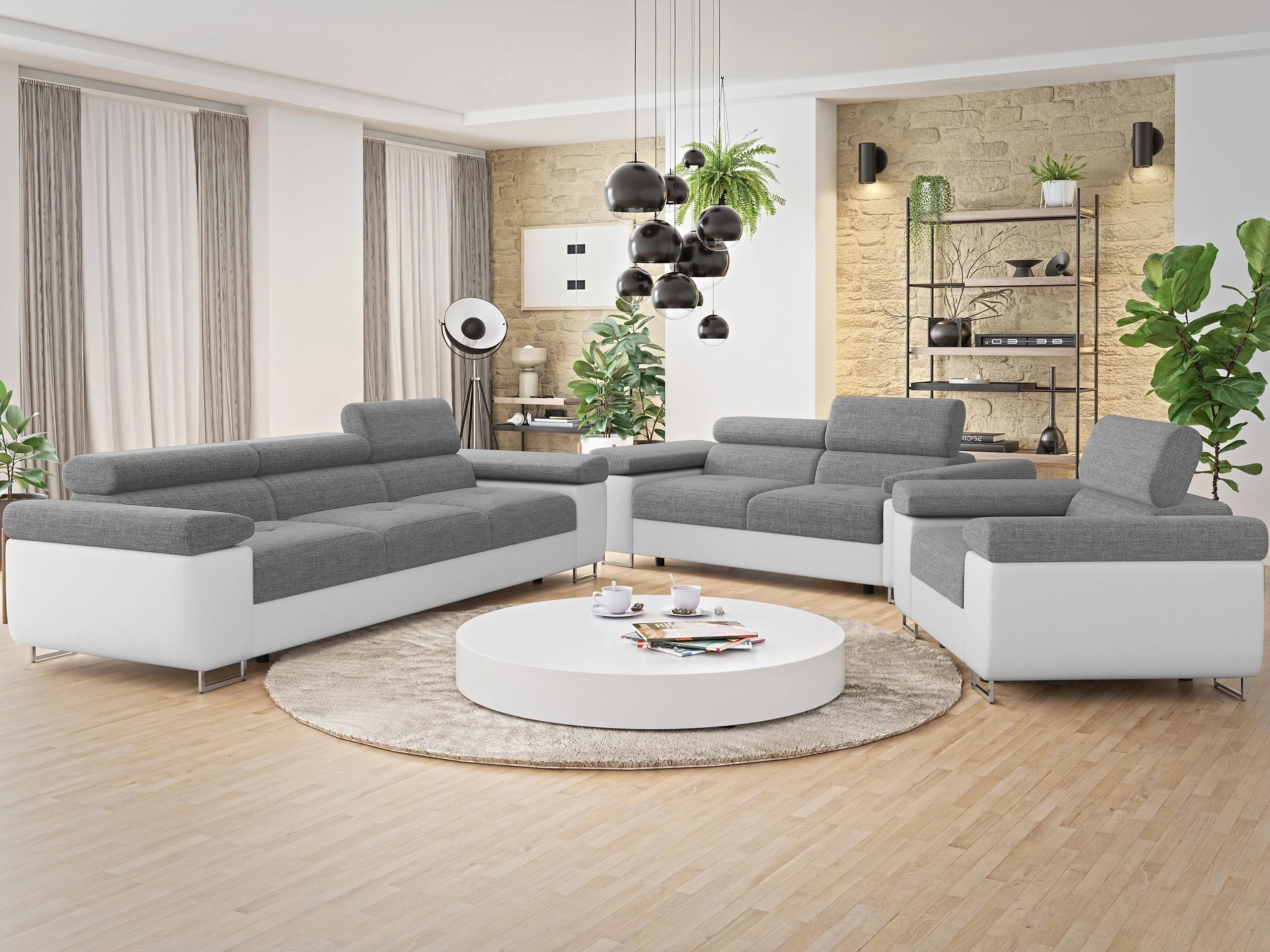 Mīksto mēbeļu komplekts Comfivo Vinetum (Soft 017 + Lux 05)