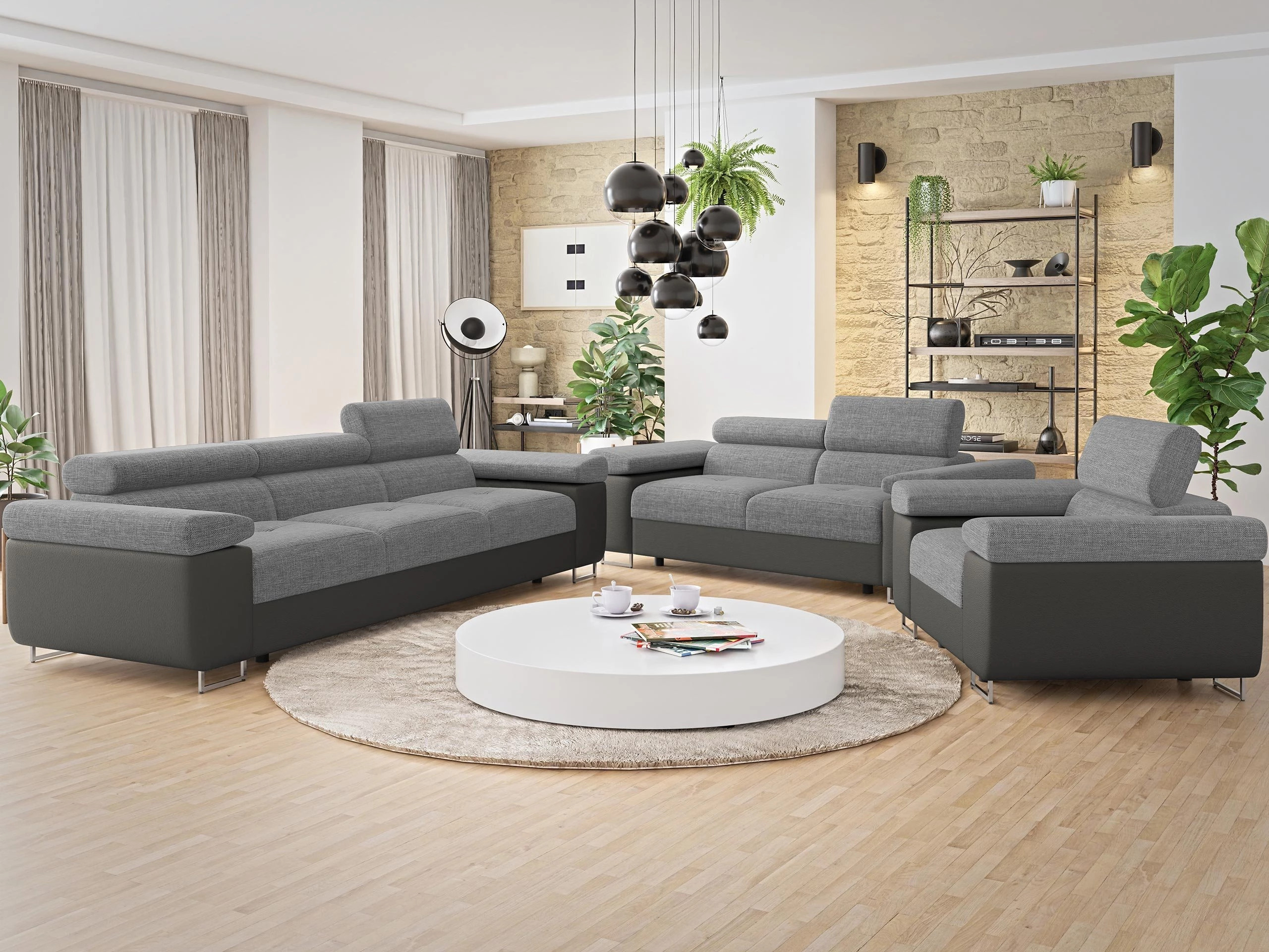 Mīksto mēbeļu komplekts Comfivo Vinetum (Soft 029 + Lux 05)