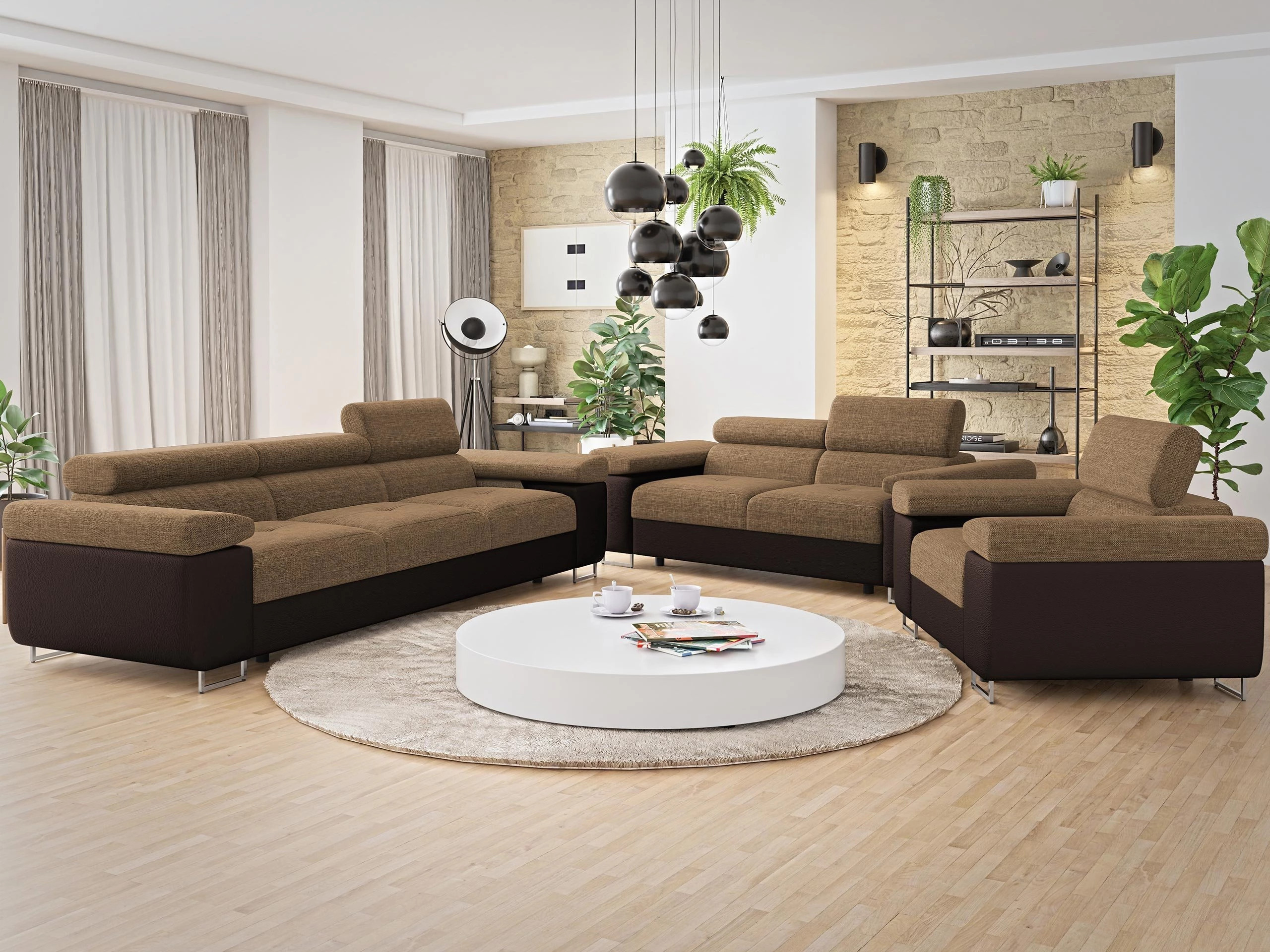 Mīksto mēbeļu komplekts Comfivo Vinetum (Soft 066 + Lux 03)