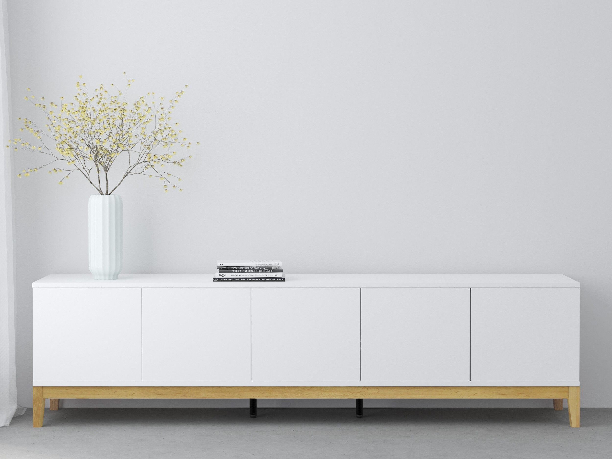 TV galds Felmelo 100 (Balts + Votan ozols)