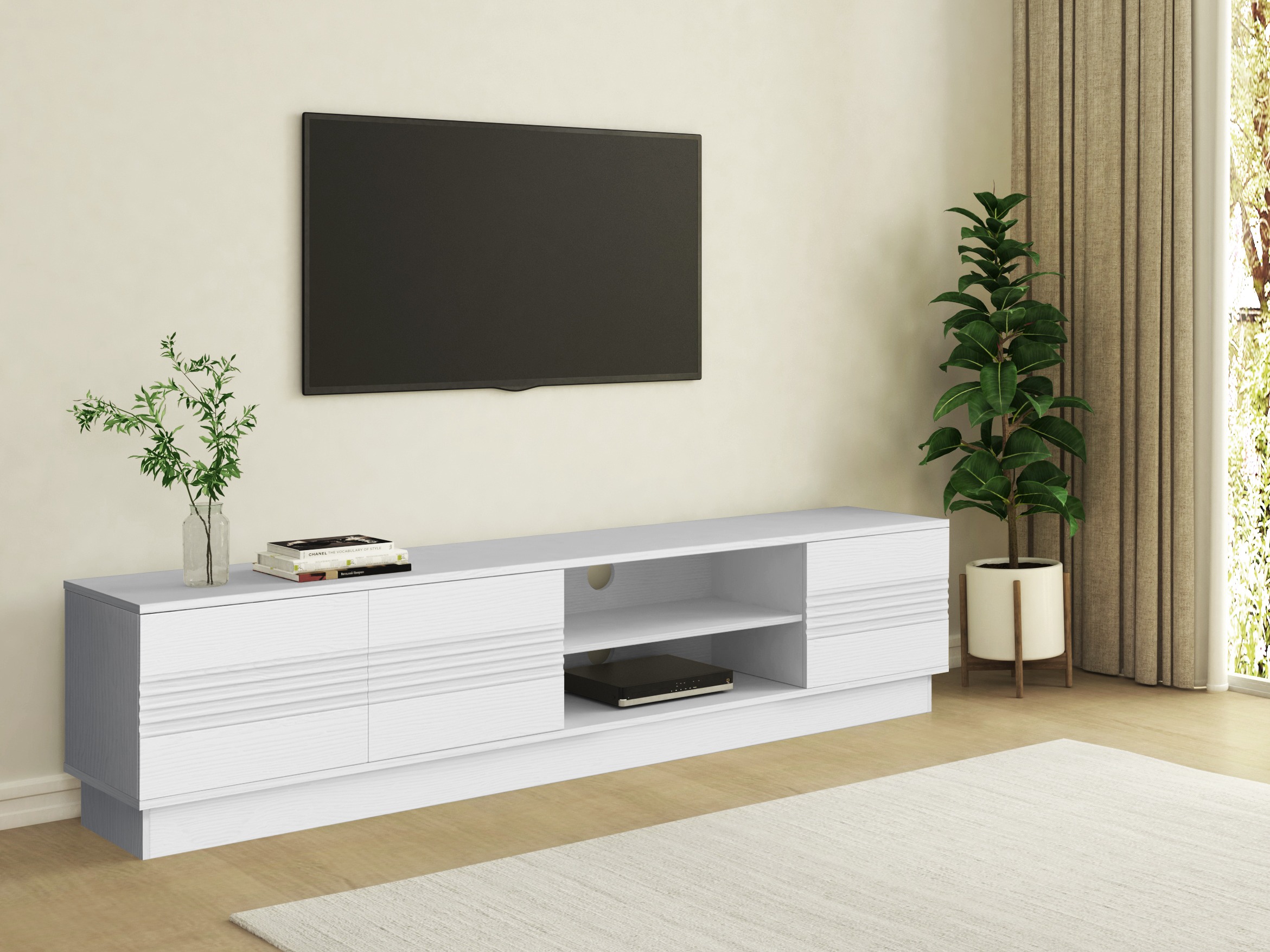 TV galds Denton 1526 (Balts)