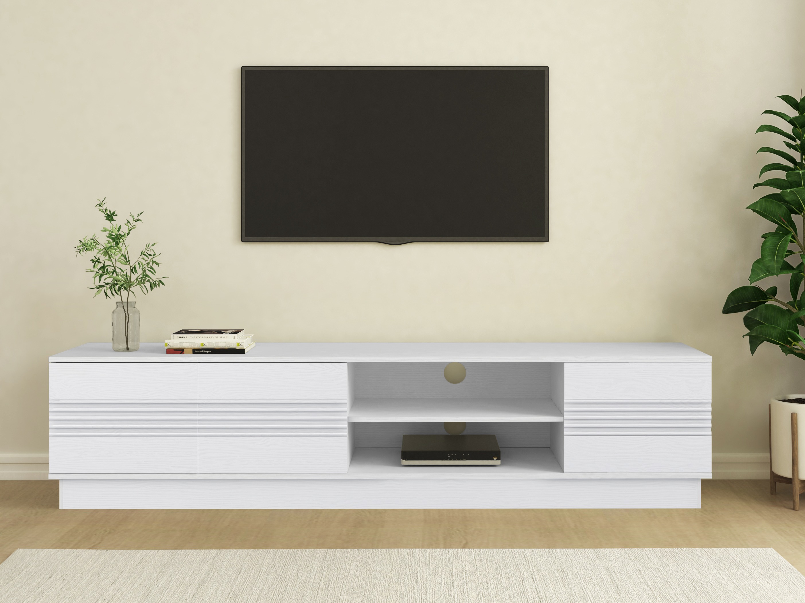 TV galds Denton 1526 (Balts)