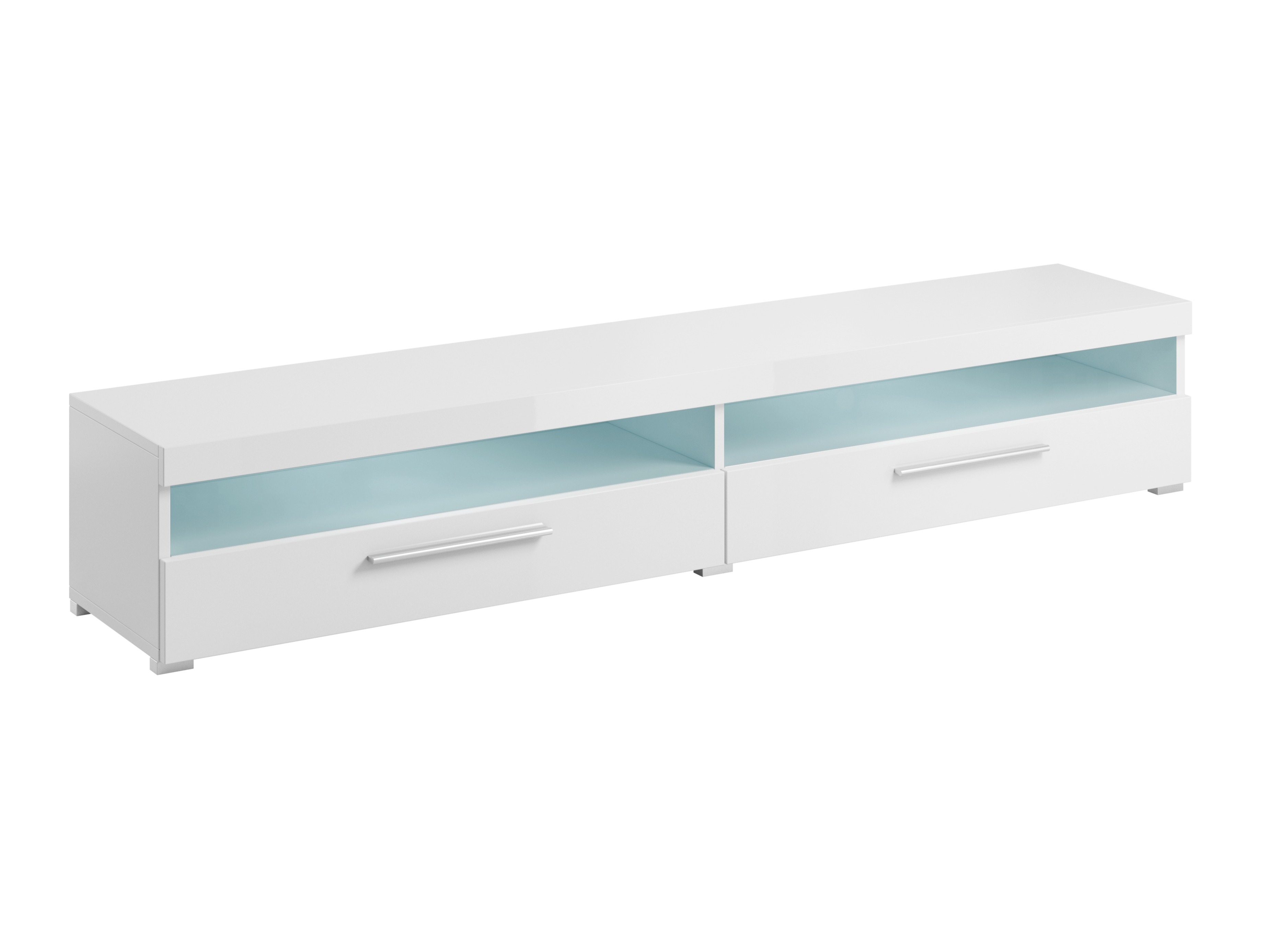 TV galds Torvire 111 (Balts + Glancēts balts)