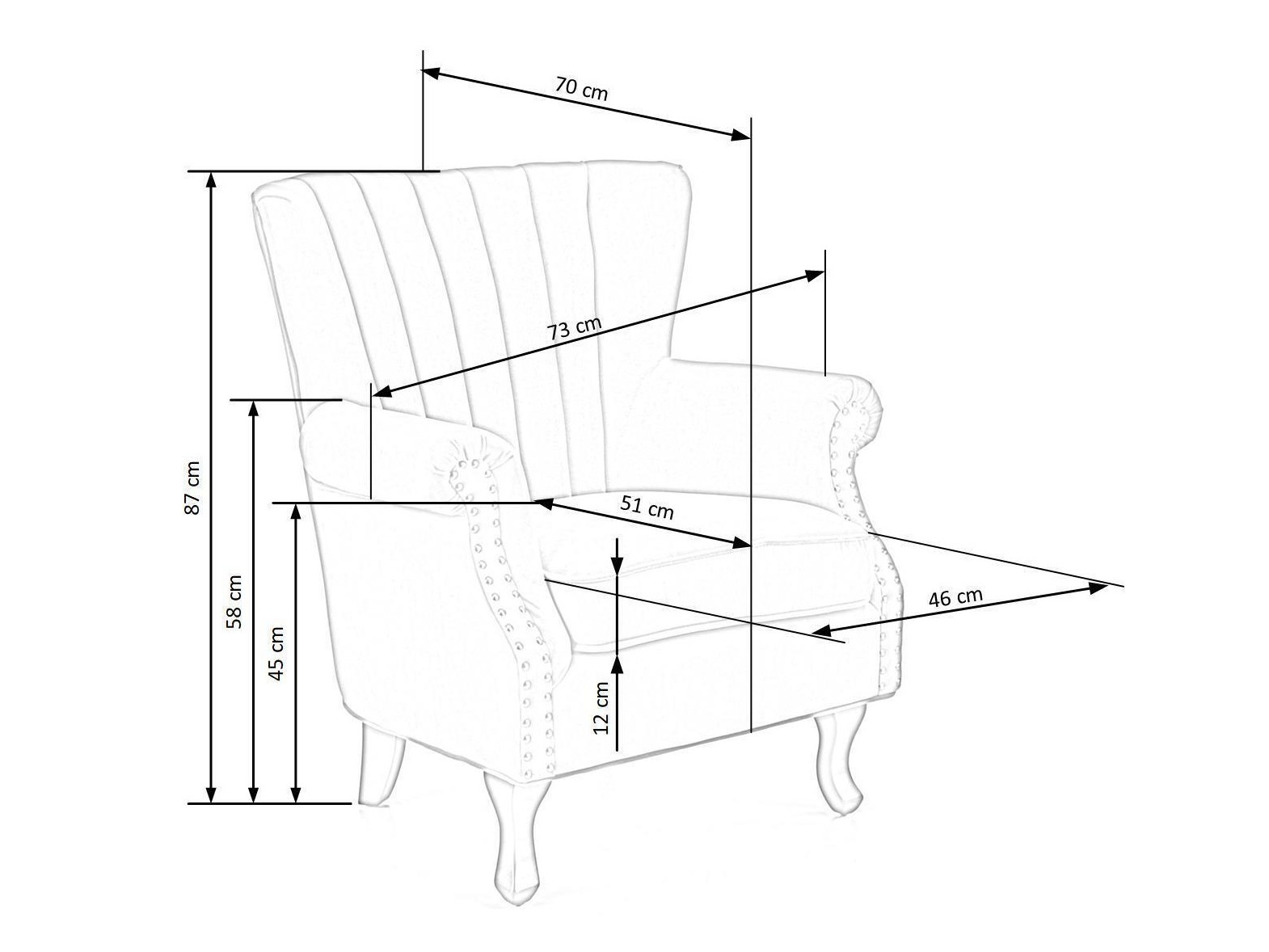 Atpūtas krēsls Houston 1105 (Pelēks)