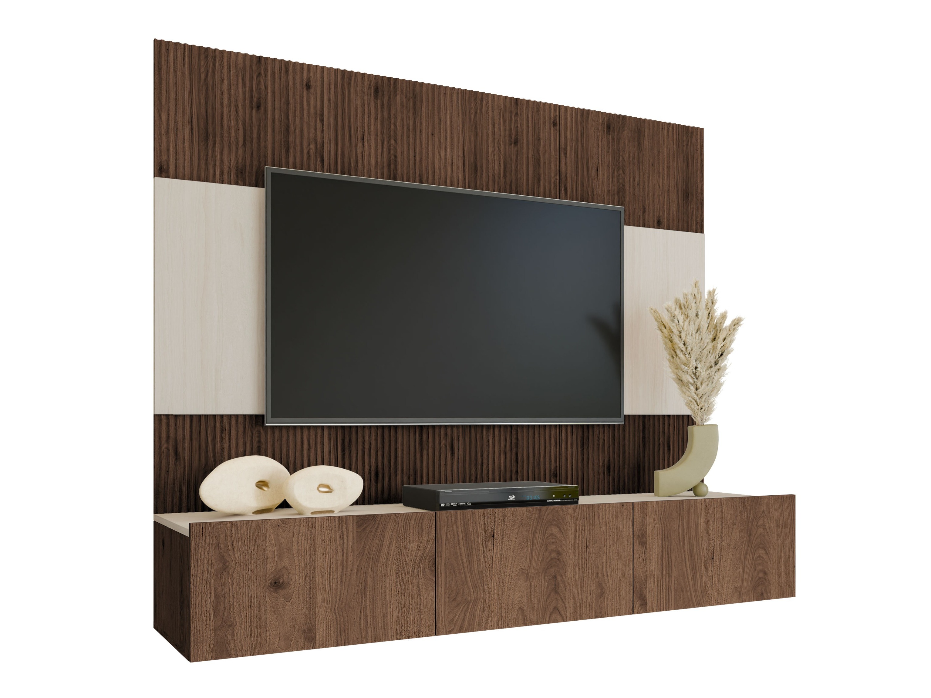 Viesistabas komplekts Comfivo Salix (Riekstkoks + Gaišs Travertine)