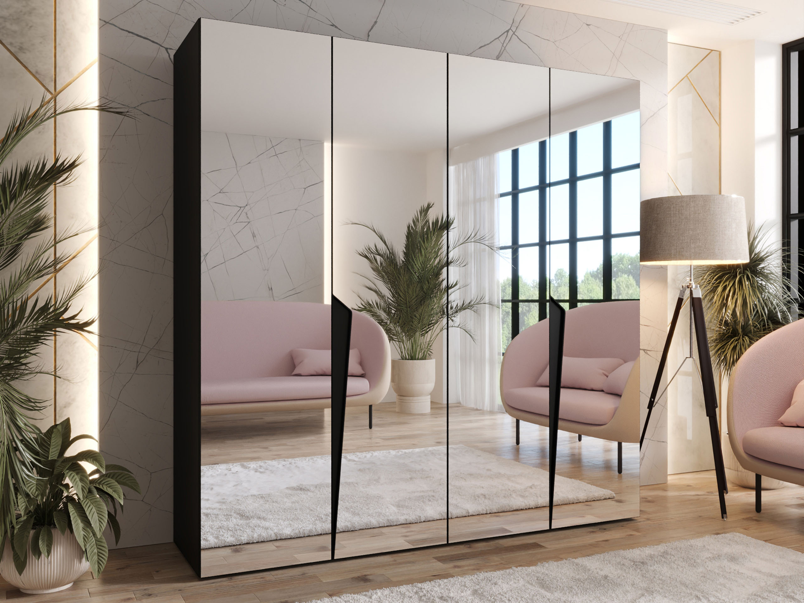 Skapis Hartford 615 (Melns)