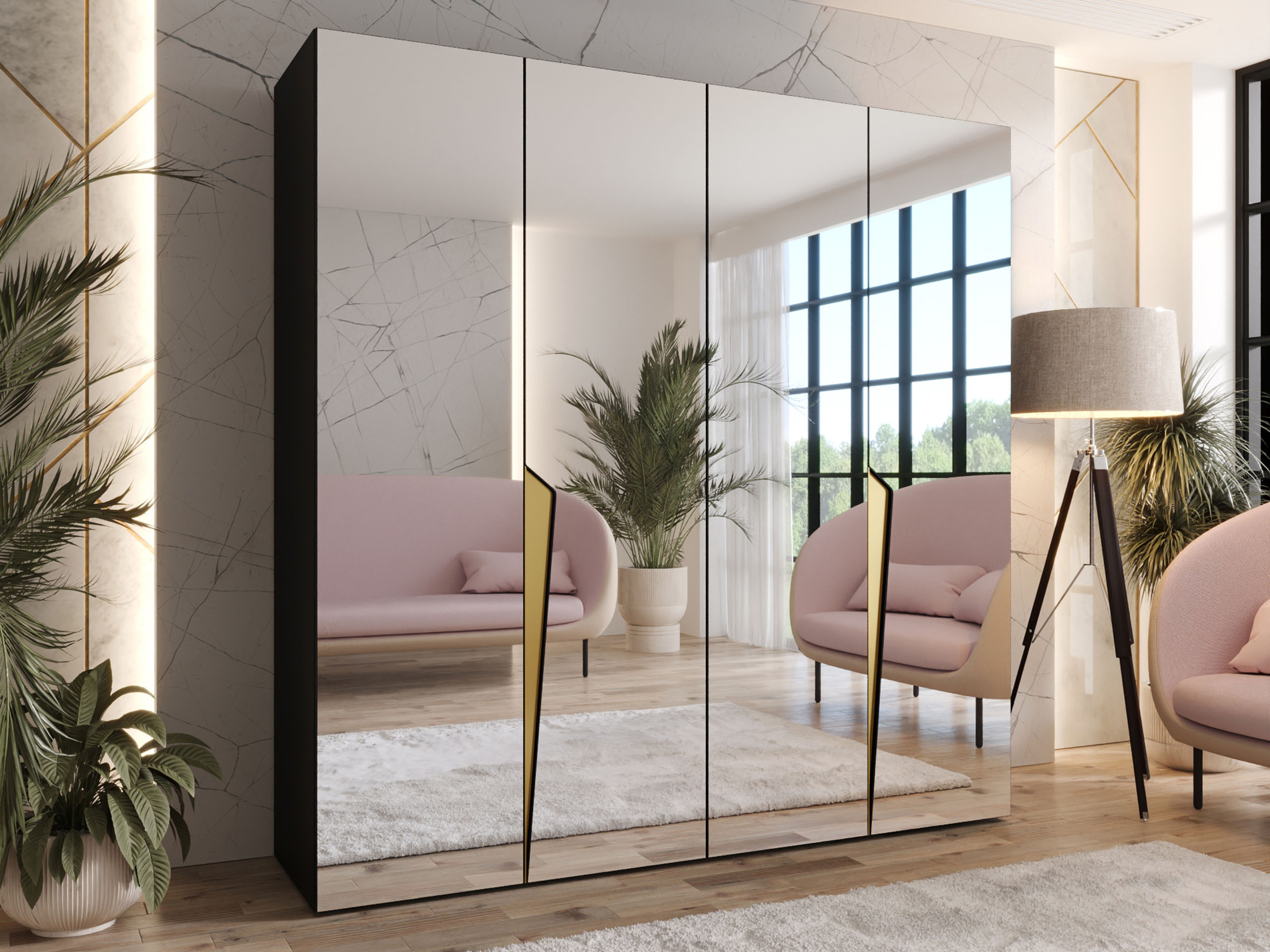 Skapis Hartford 615 (Melns)