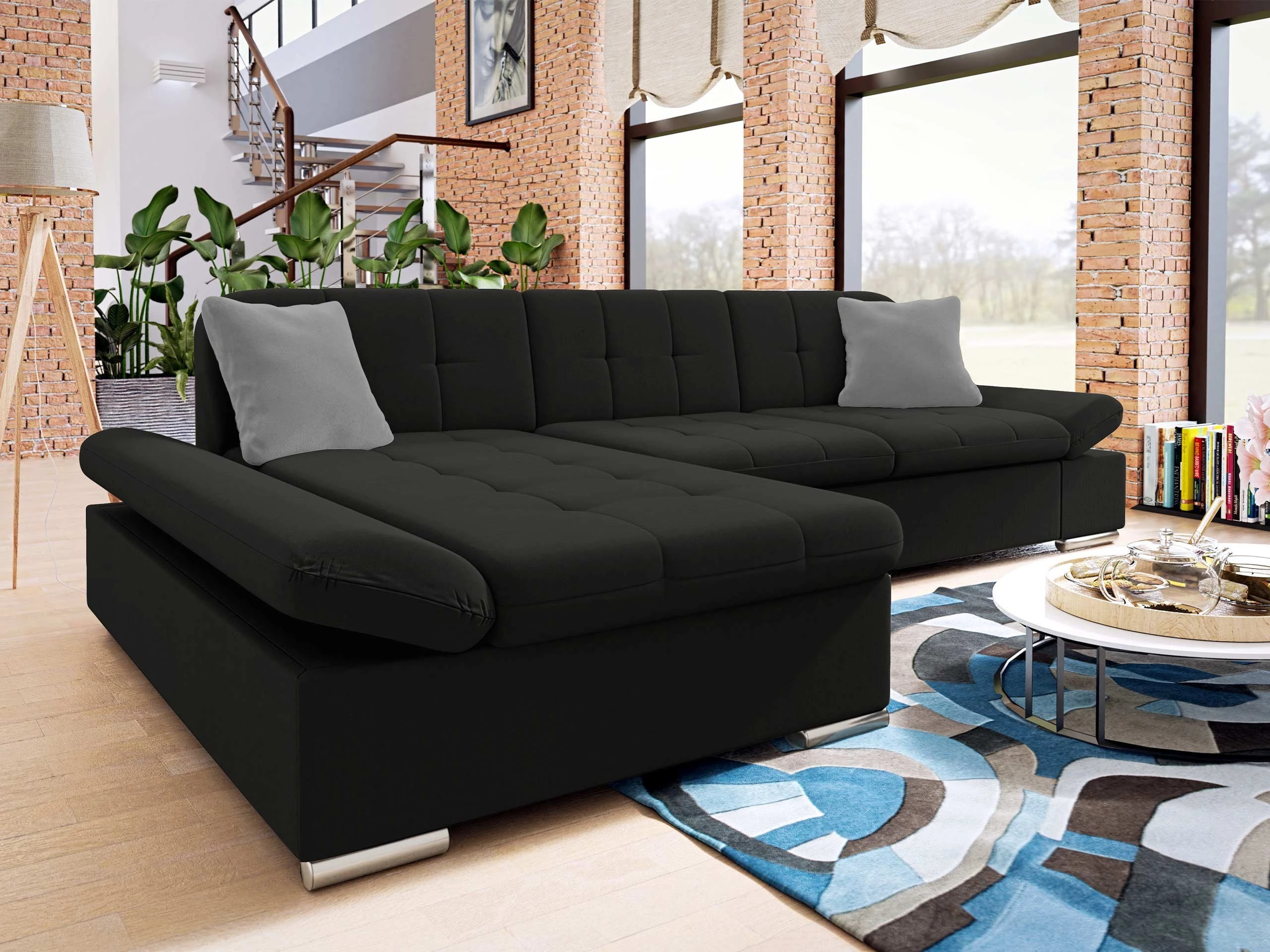 Stūra dīvāns Comfivo Sanitas I (Uttario Velvet 2980 + Uttario Velvet 2972)