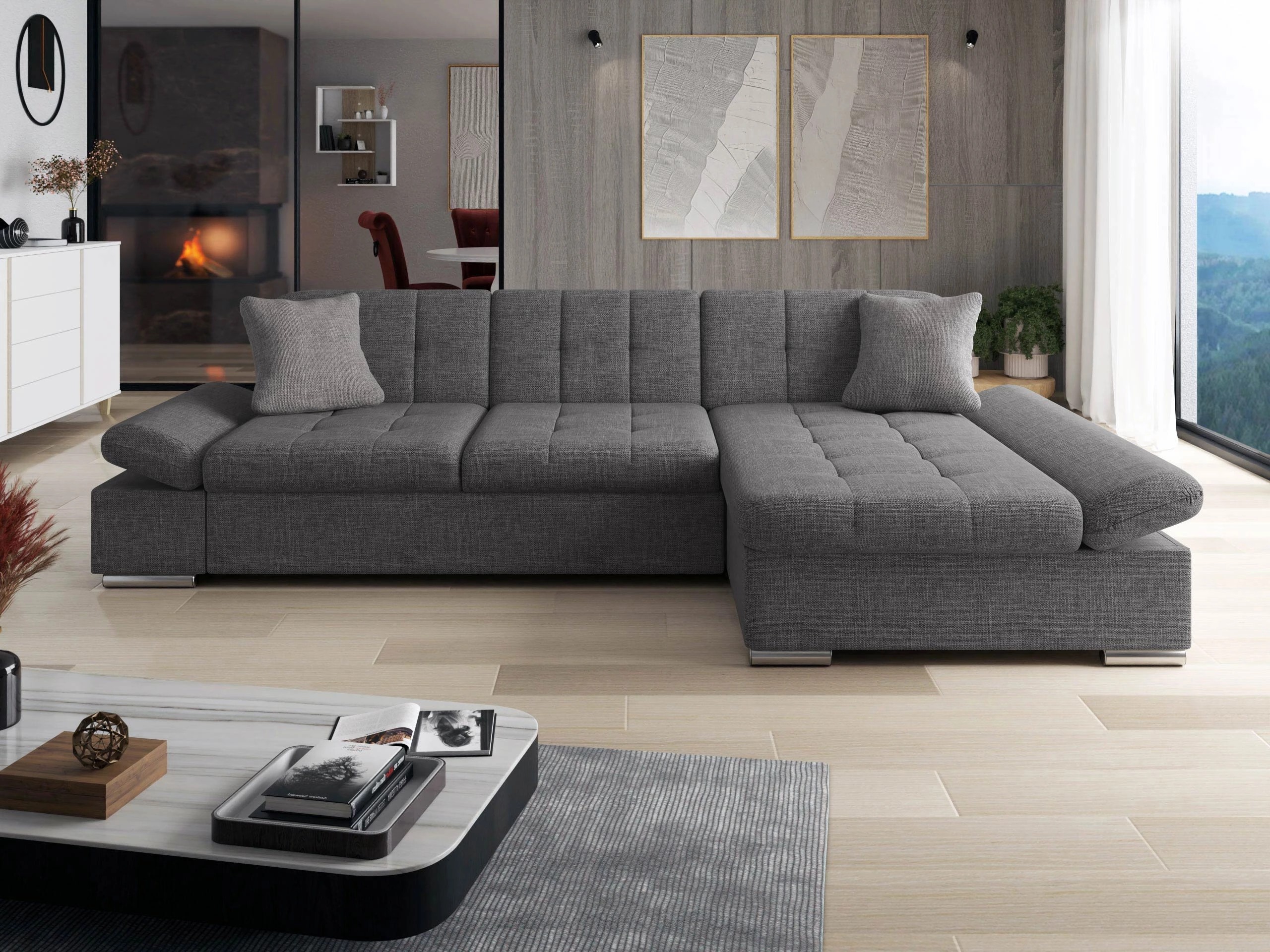 Stūra dīvāns Comfivo Serenitas (Lux 06 + Lux 05)