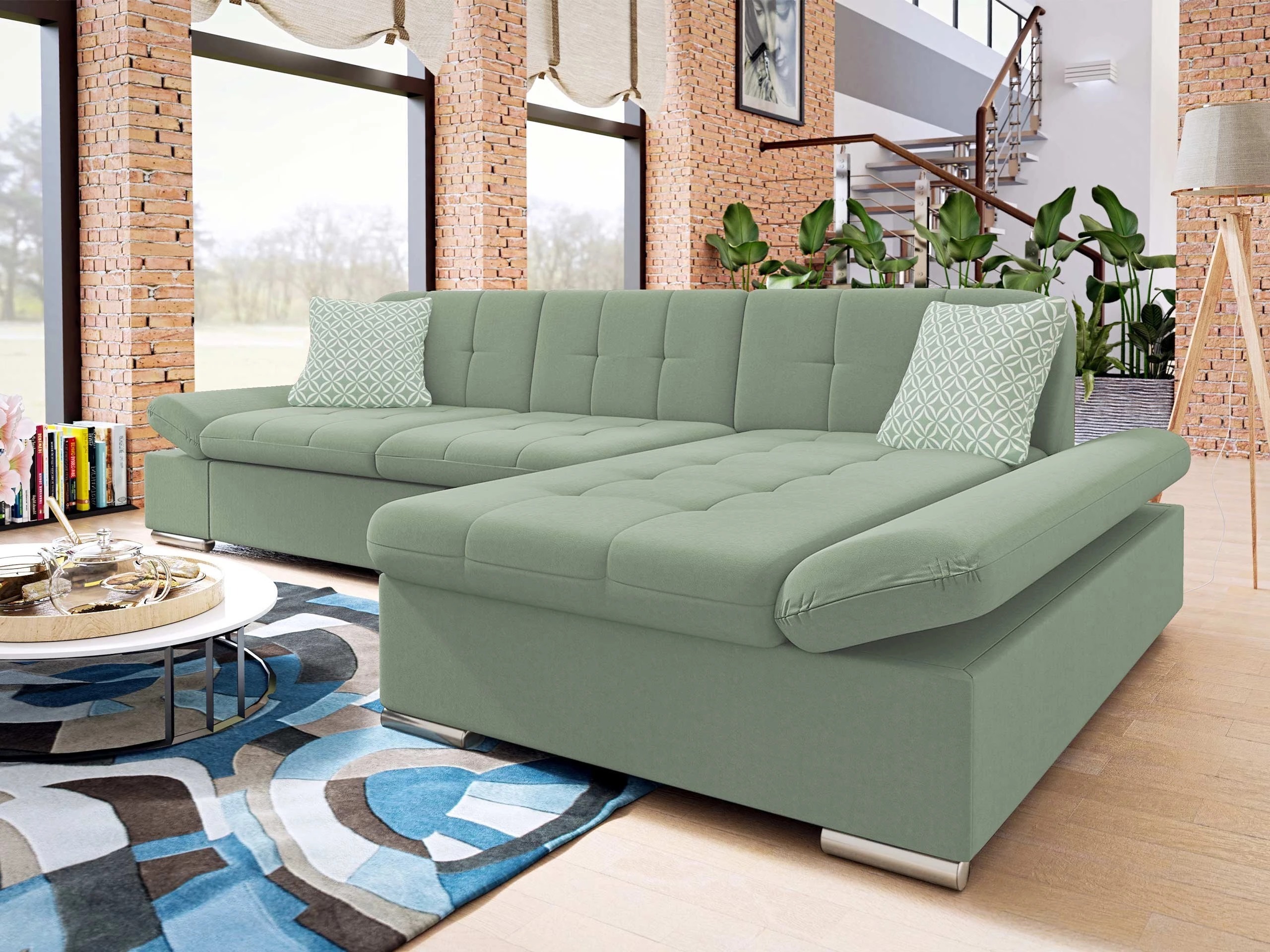 Stūra dīvāns Comfivo Serenitas (Uttario Velvet 2954 + Evo 29)