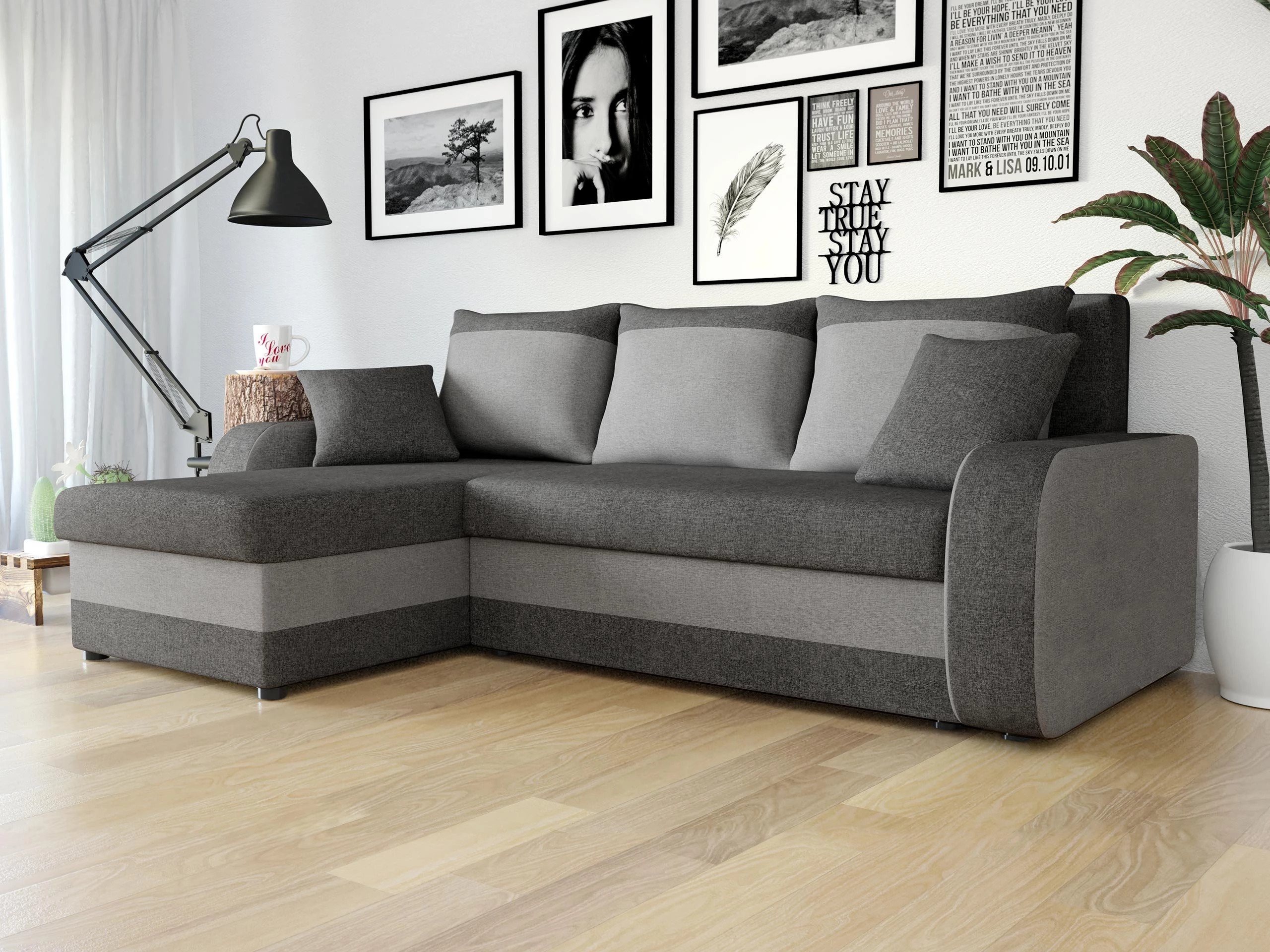 Stūra dīvāns Comfivo Melissa (Lux 06 + Lux 05)