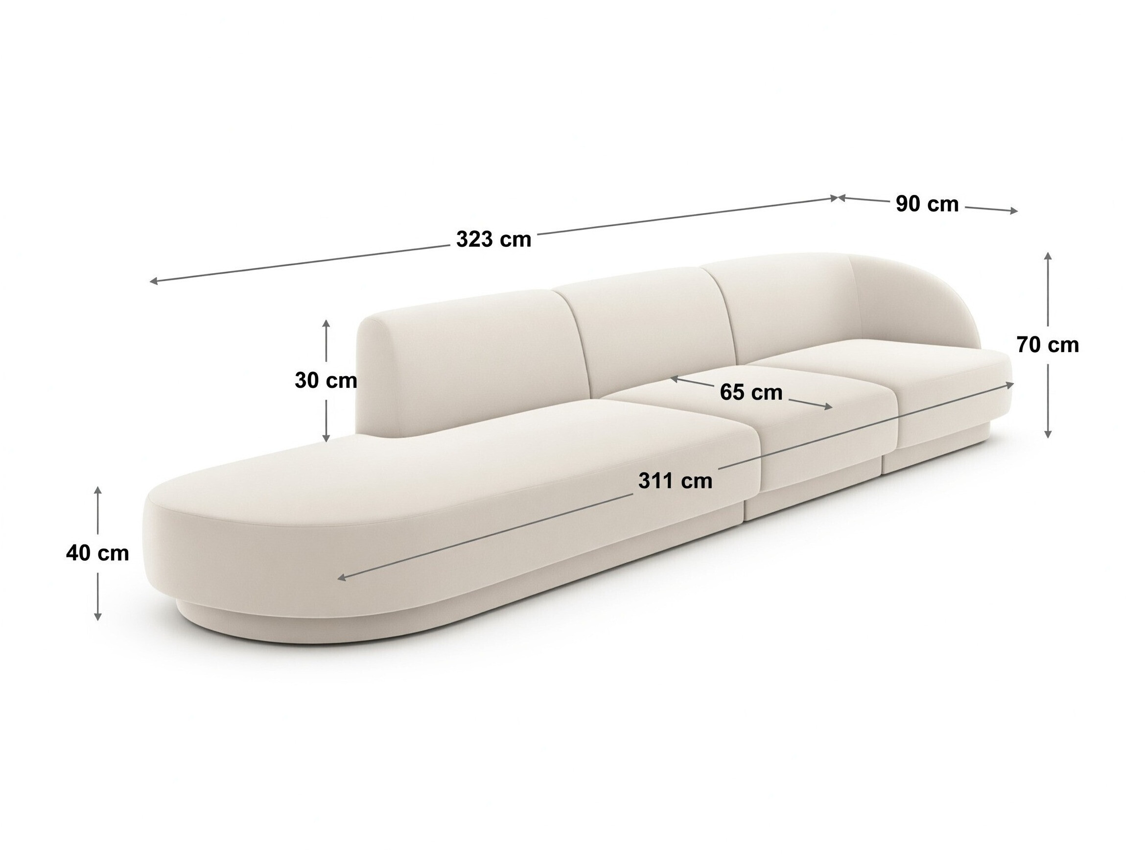 Moduļu dīvāns Tivlomi 105 (Eden 21)