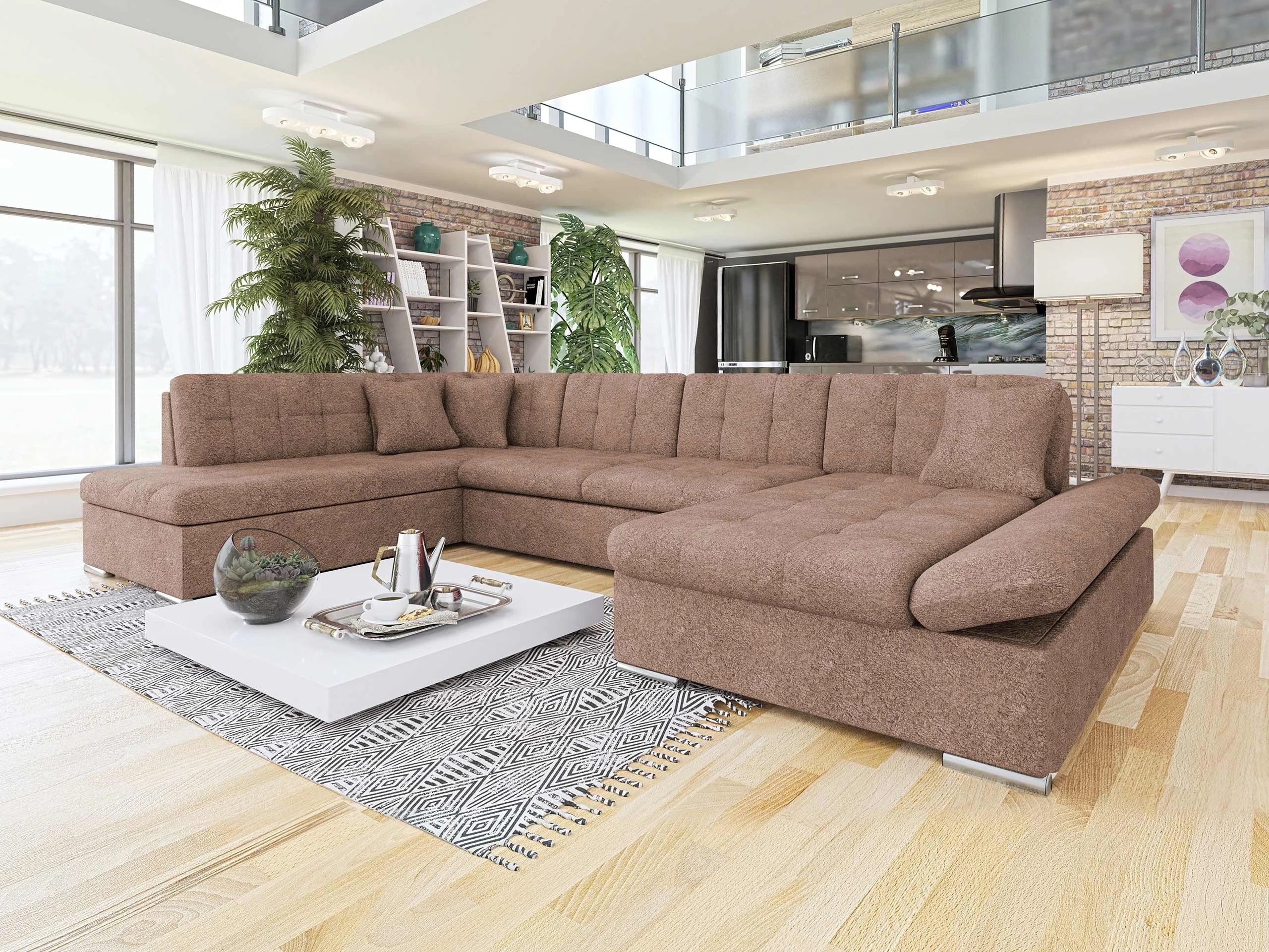 Stūra dīvāns Comfivo Tilia I (Coral 45)