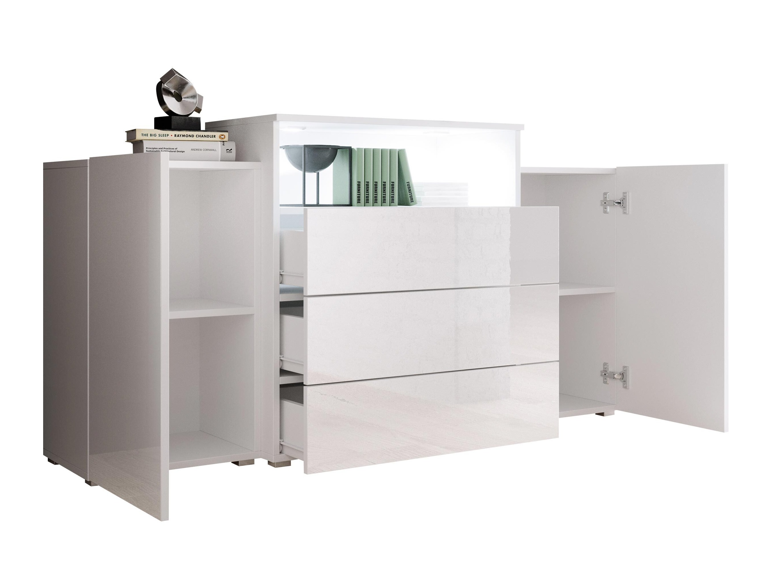 Kumode Sarasota 127 (Matera pelēks + Kastanis)