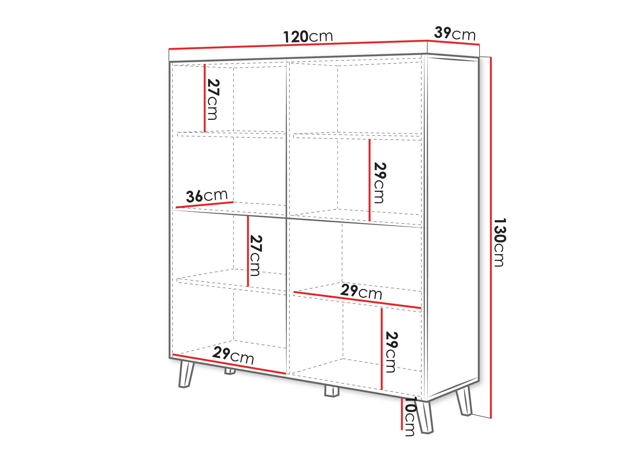 Skapis Levtive 100 (Balts)