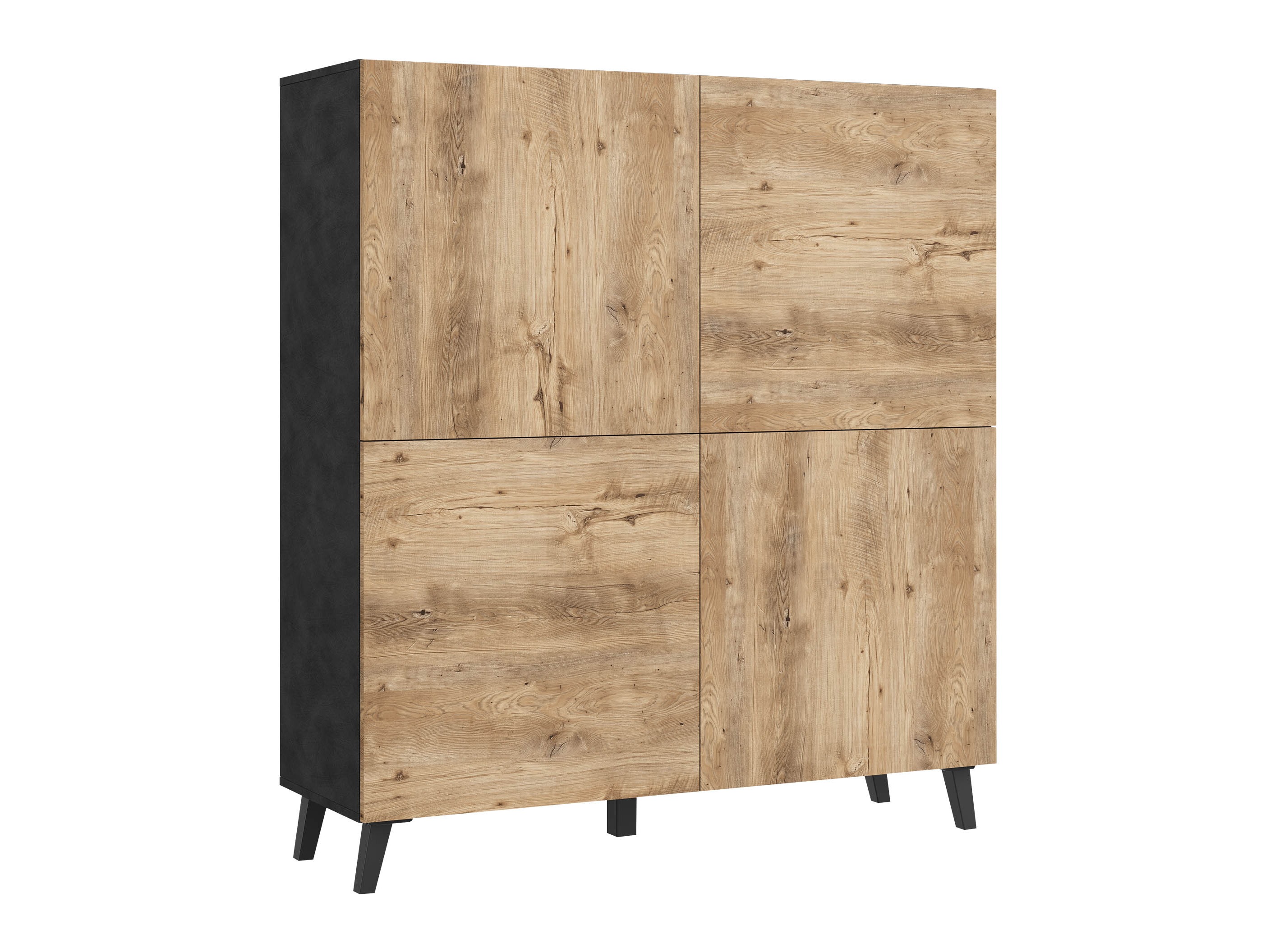 Skapis Levtive 100 (Matera pelēks + Kastanis)