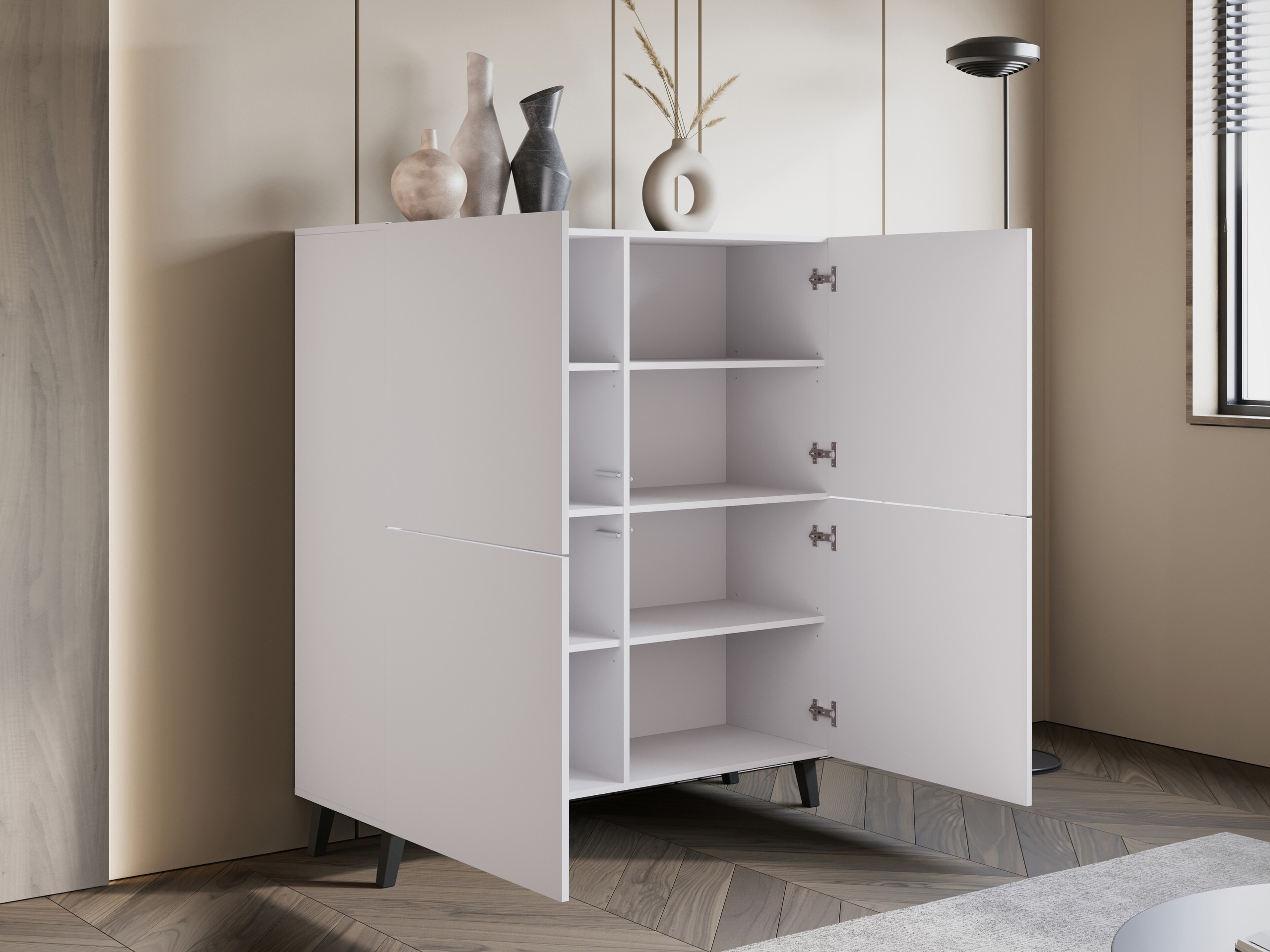 Skapis Levtive 100 (Balts)