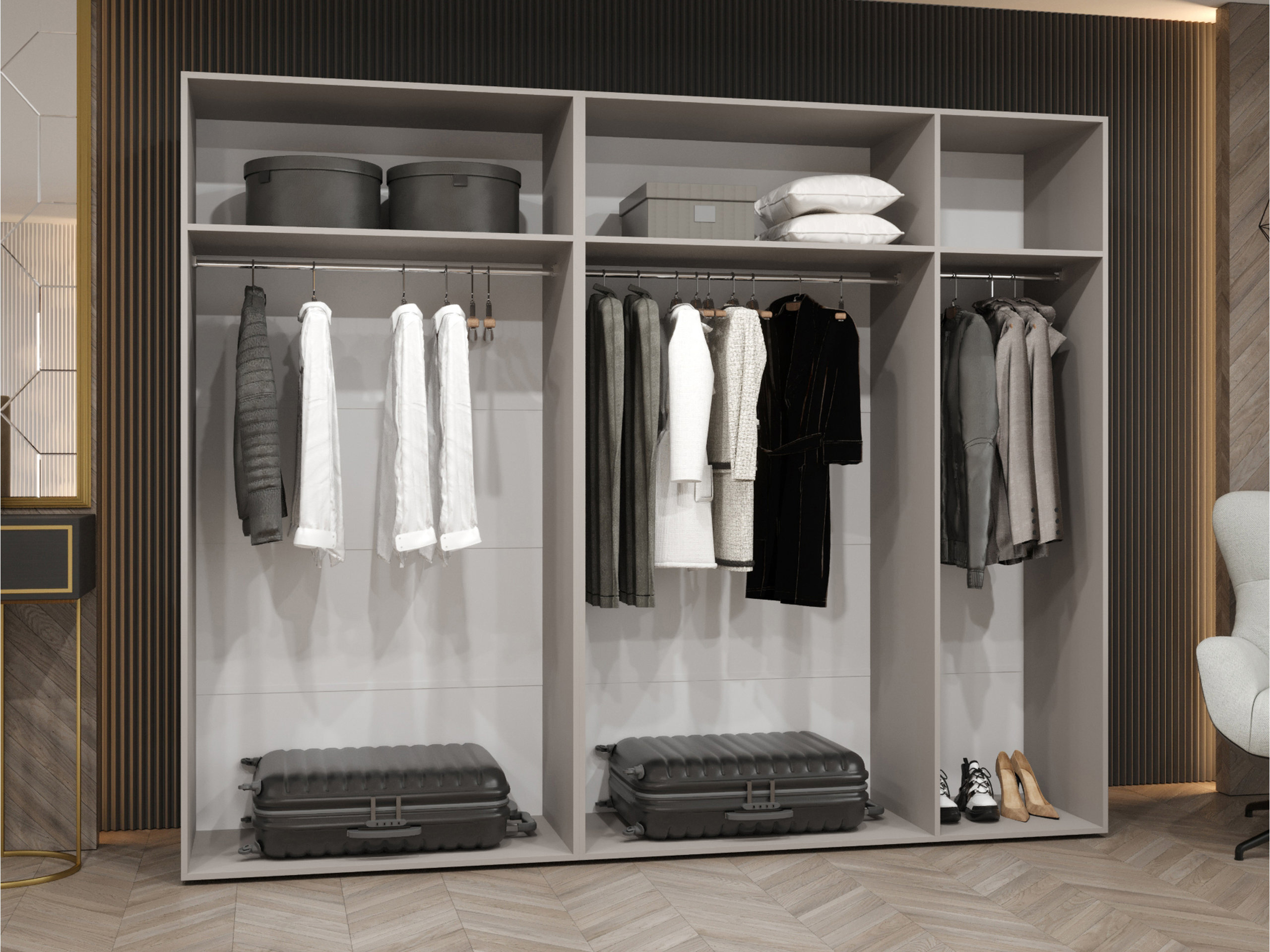 Skapis Hartford 631 (Melns)