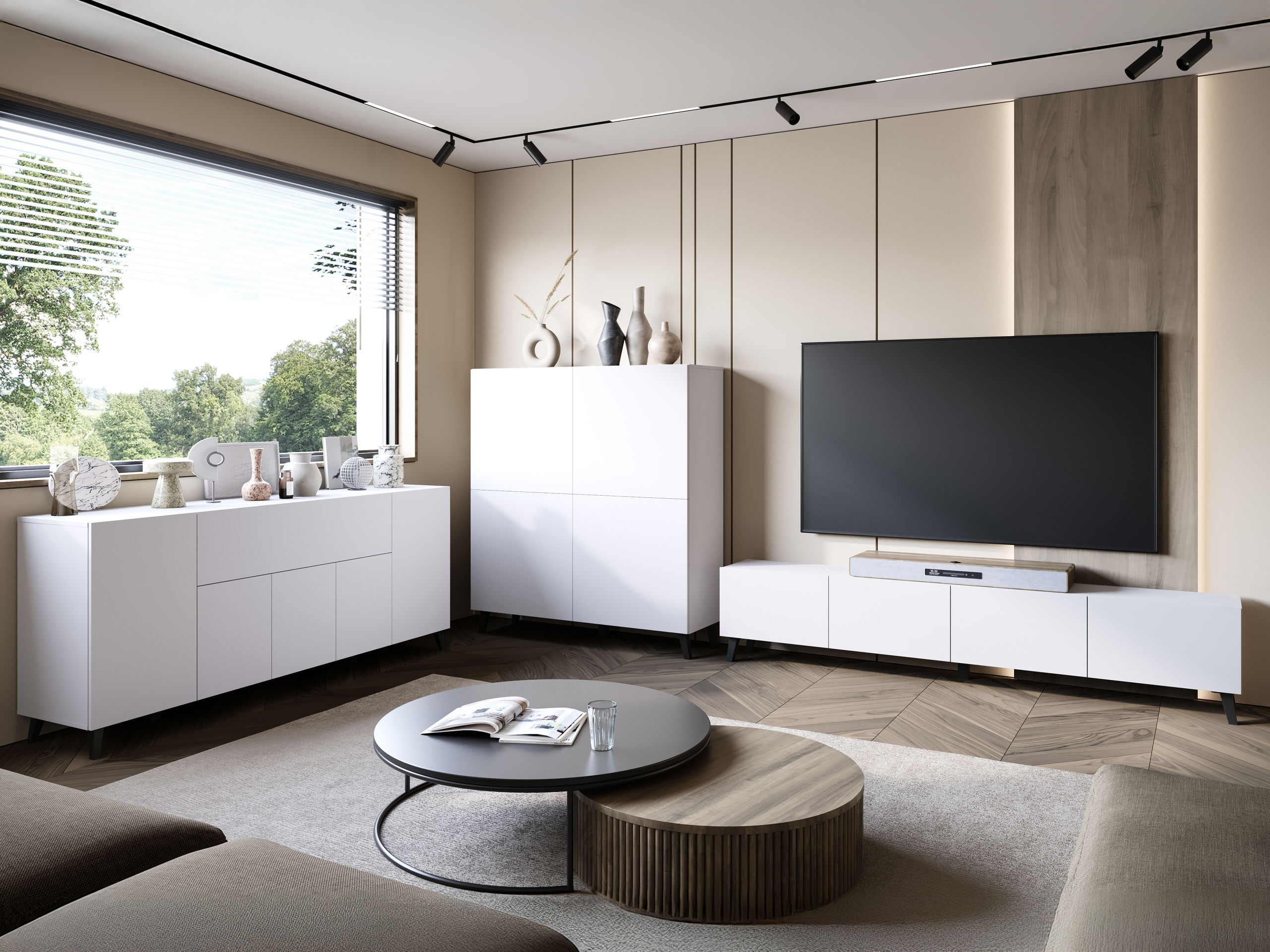 TV galds Levtive 101 (Balts)