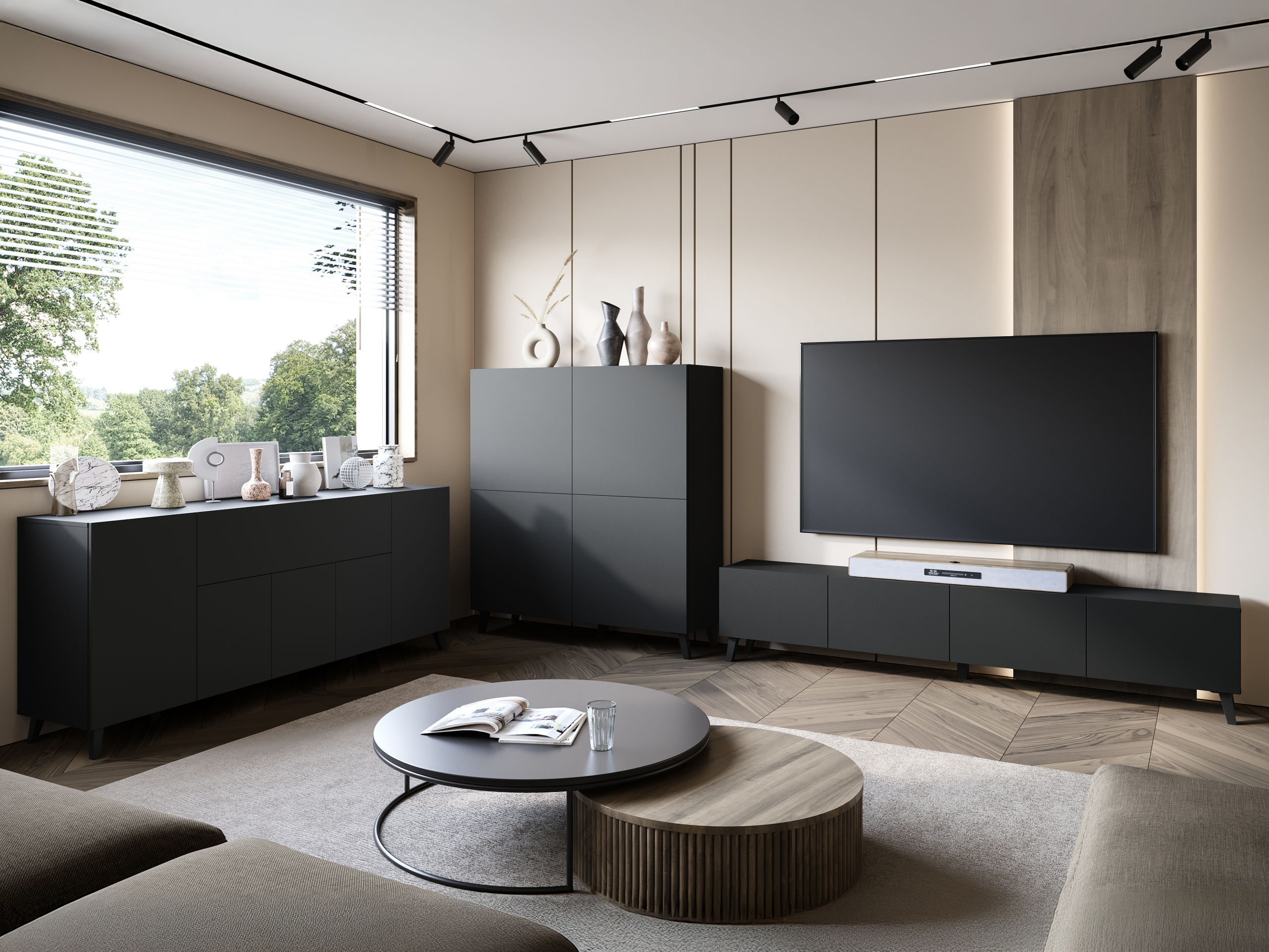 TV galds Levtive 101 (Grafīts)