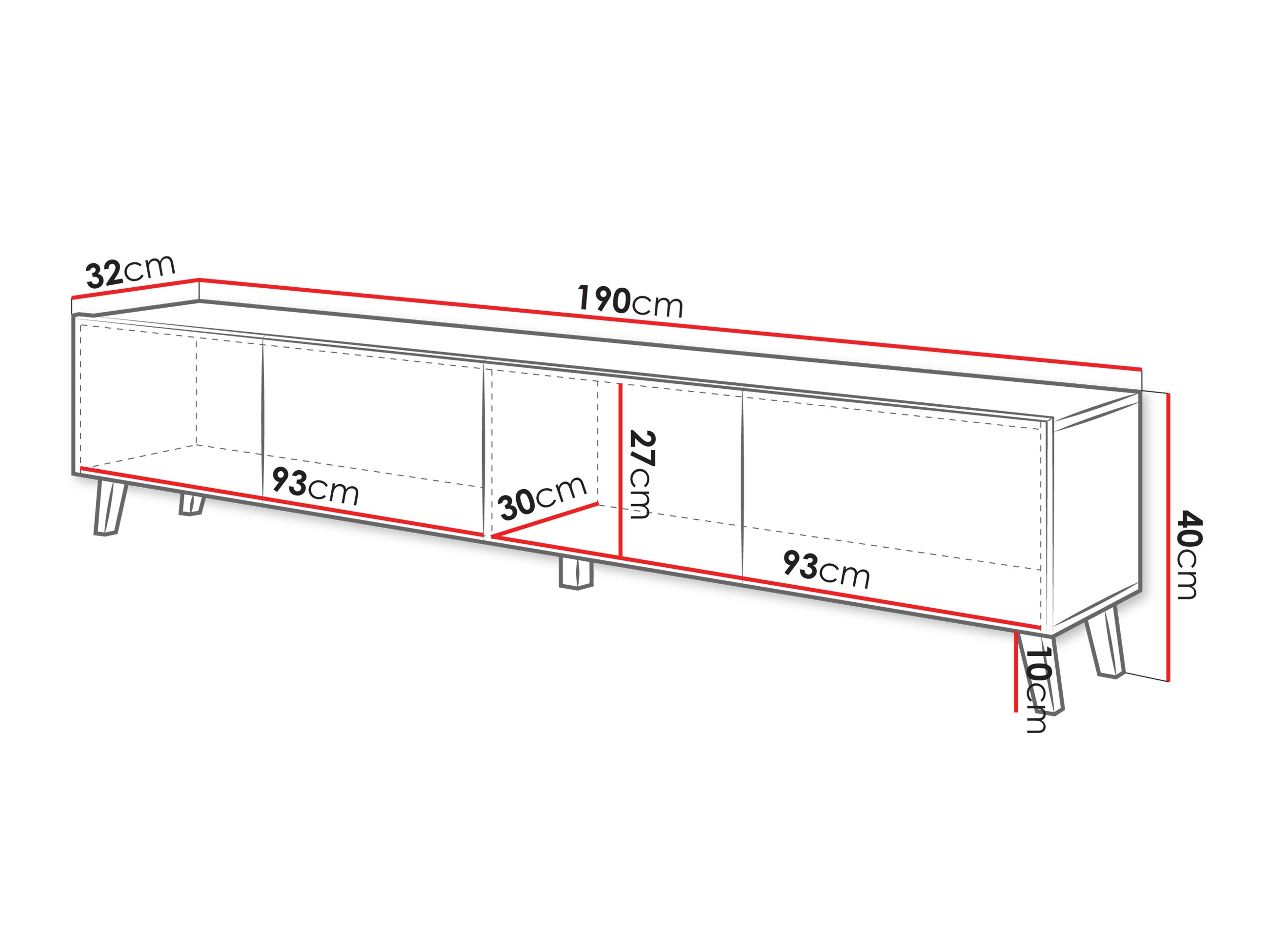 TV galds Levtive 101 (Grafīts)