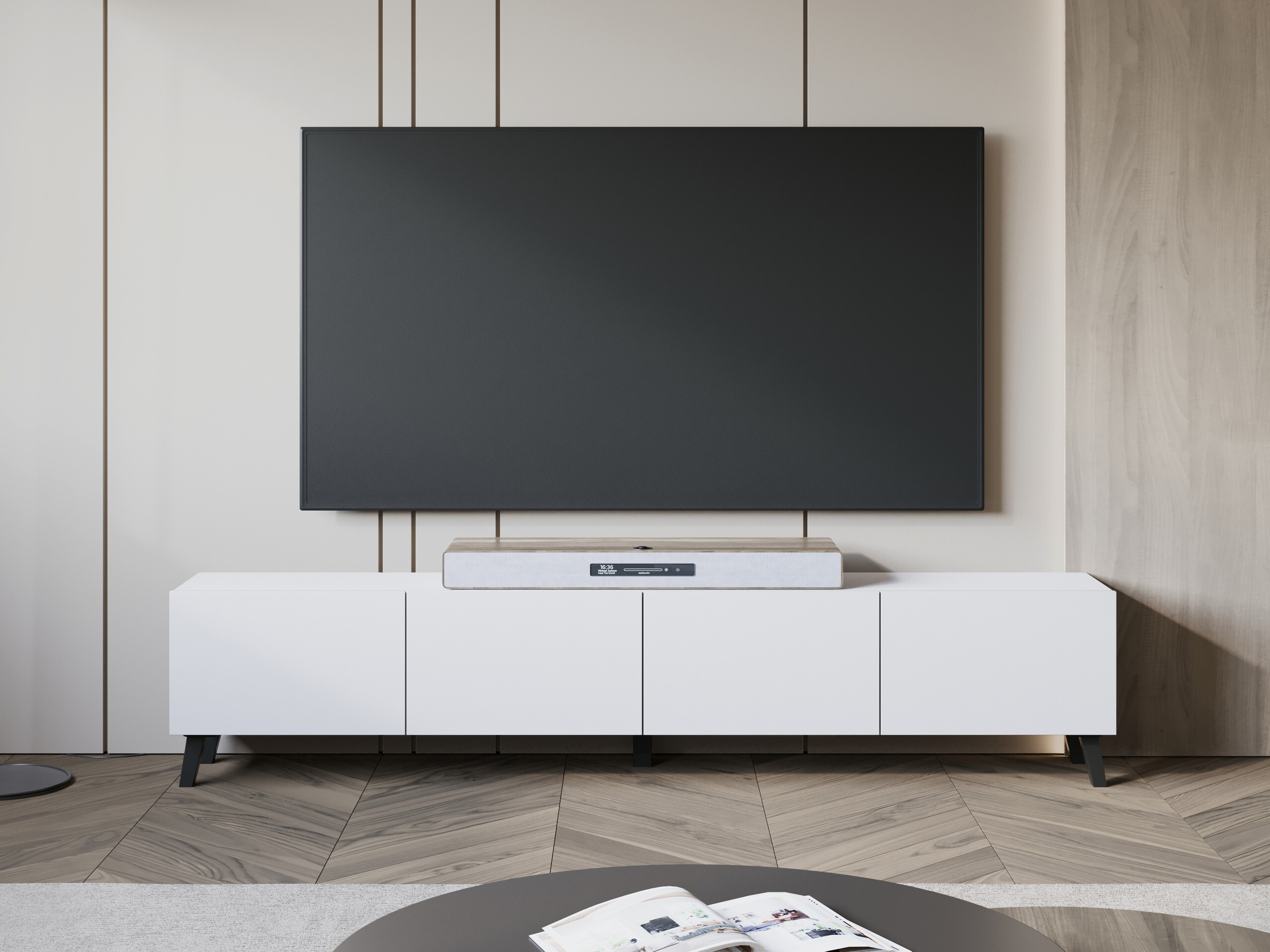 TV galds Levtive 101 (Balts)