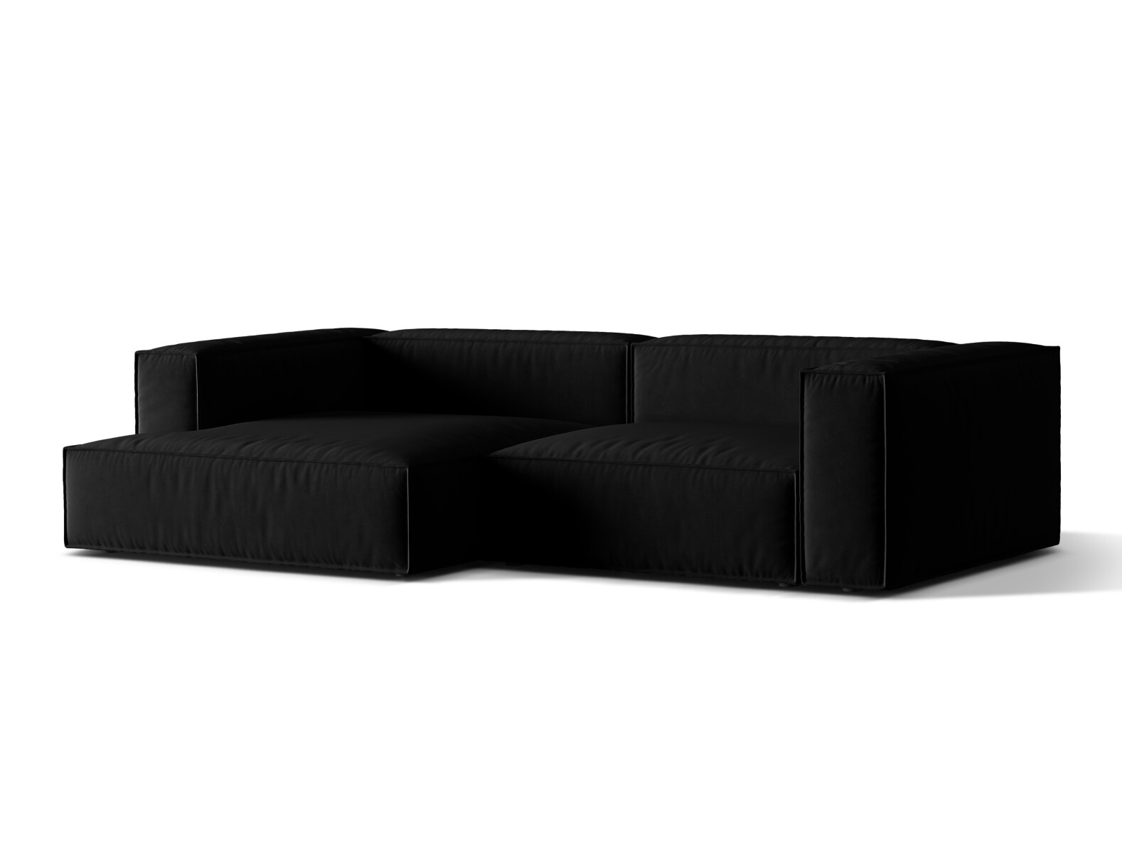 Moduļu stūra dīvāns Sonsore 114 (Paris Black)