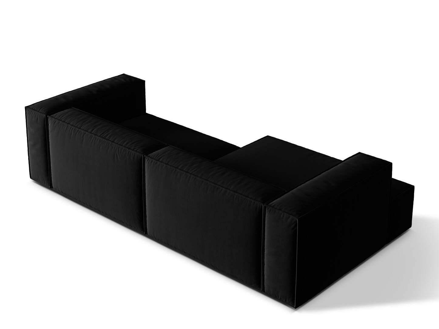 Moduļu stūra dīvāns Sonsore 114 (Paris Black)
