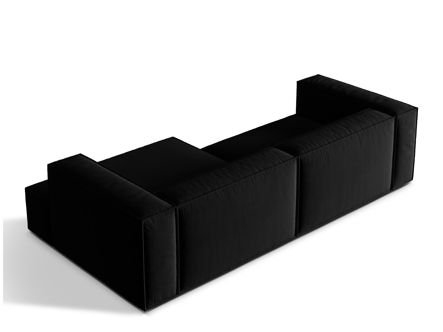 Moduļu stūra dīvāns Sonsore 114 (Paris Black)