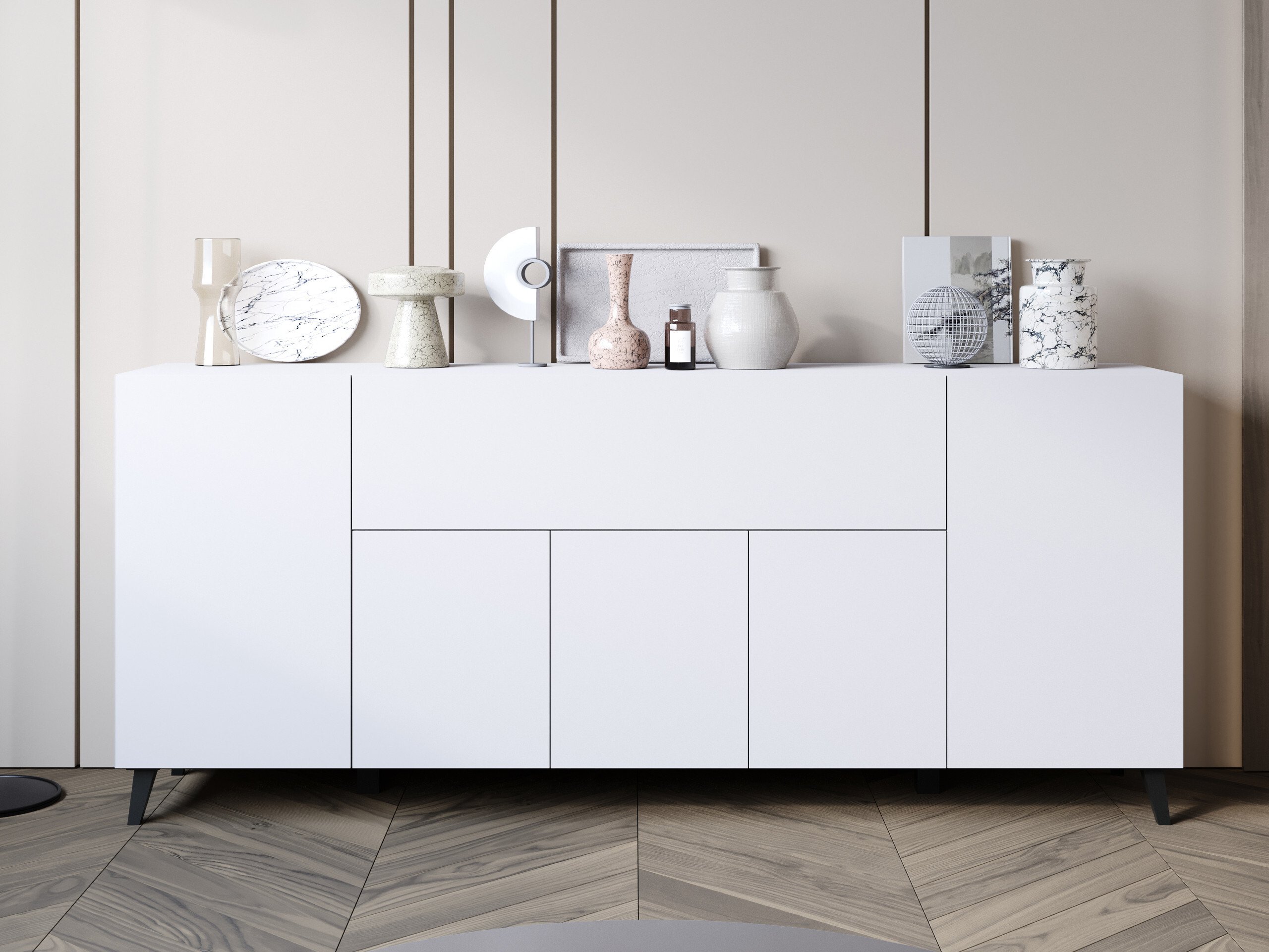 Skapis Levtive 103 (Balts)